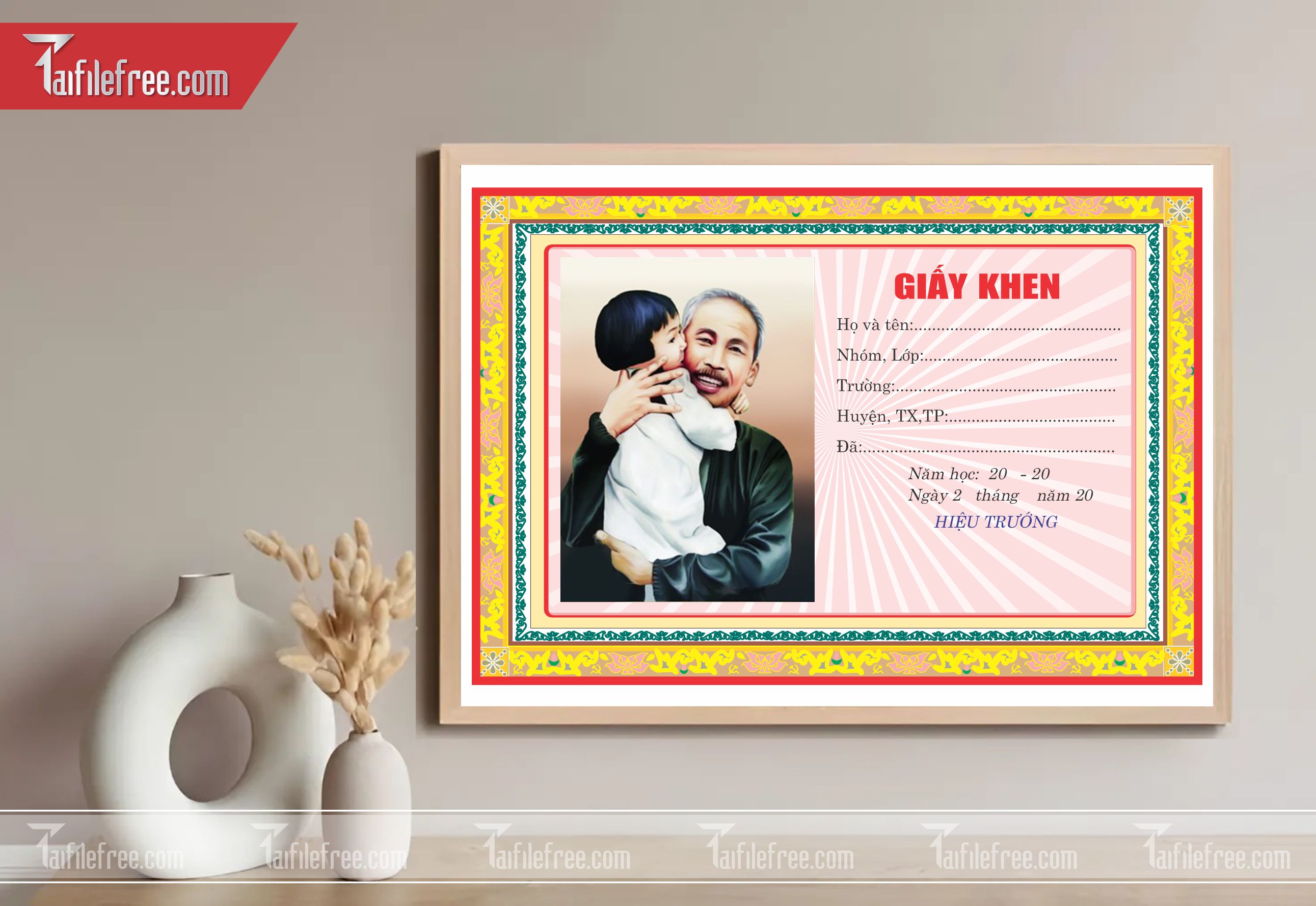 Giấy Khen Chau Ngoan Bác Hồ_GK55