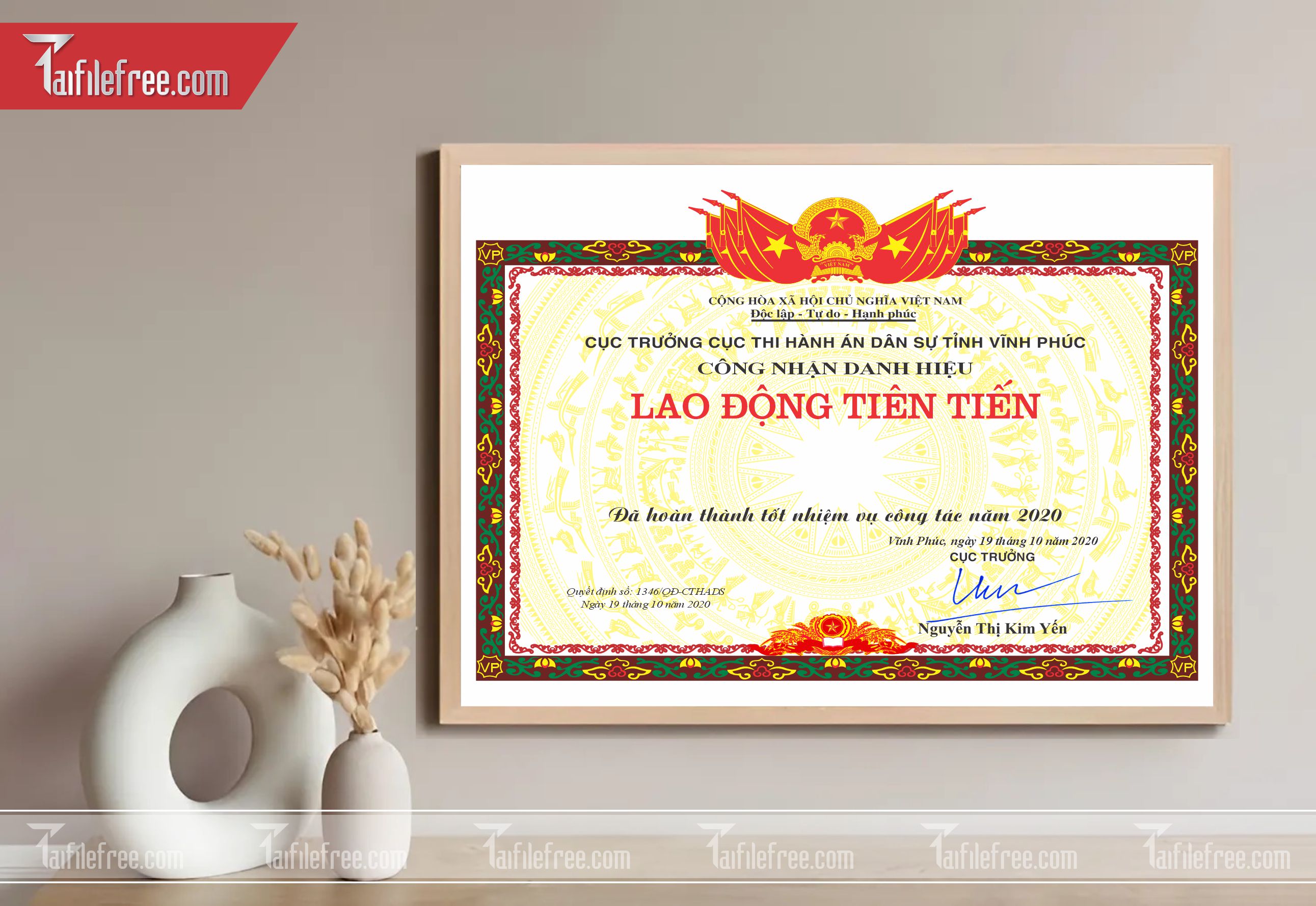 Giấy Công Nhận Lao Động Tiên Tiến_GK59