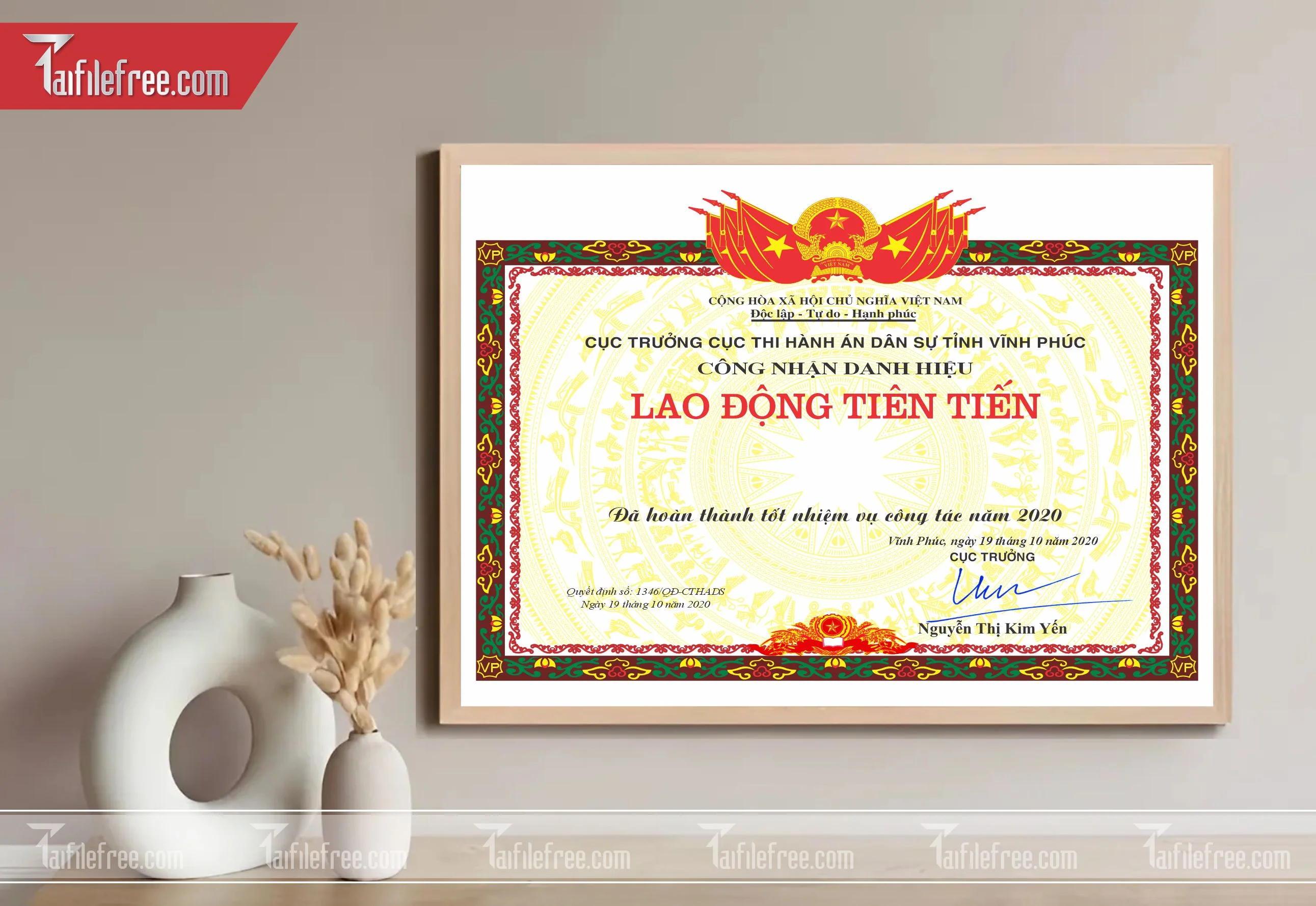 Giấy Công Nhận Lao Động Tiên Tiến_GK59