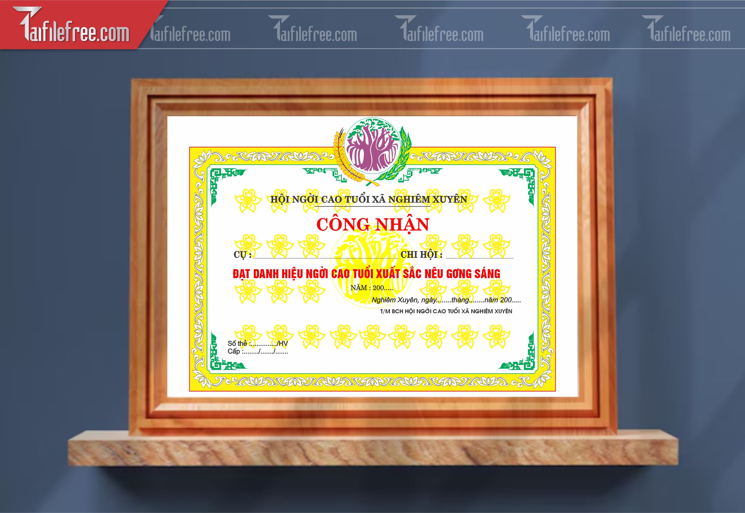 Giấy Khen Hội Người Cao Tuổi Đẹp_GK92