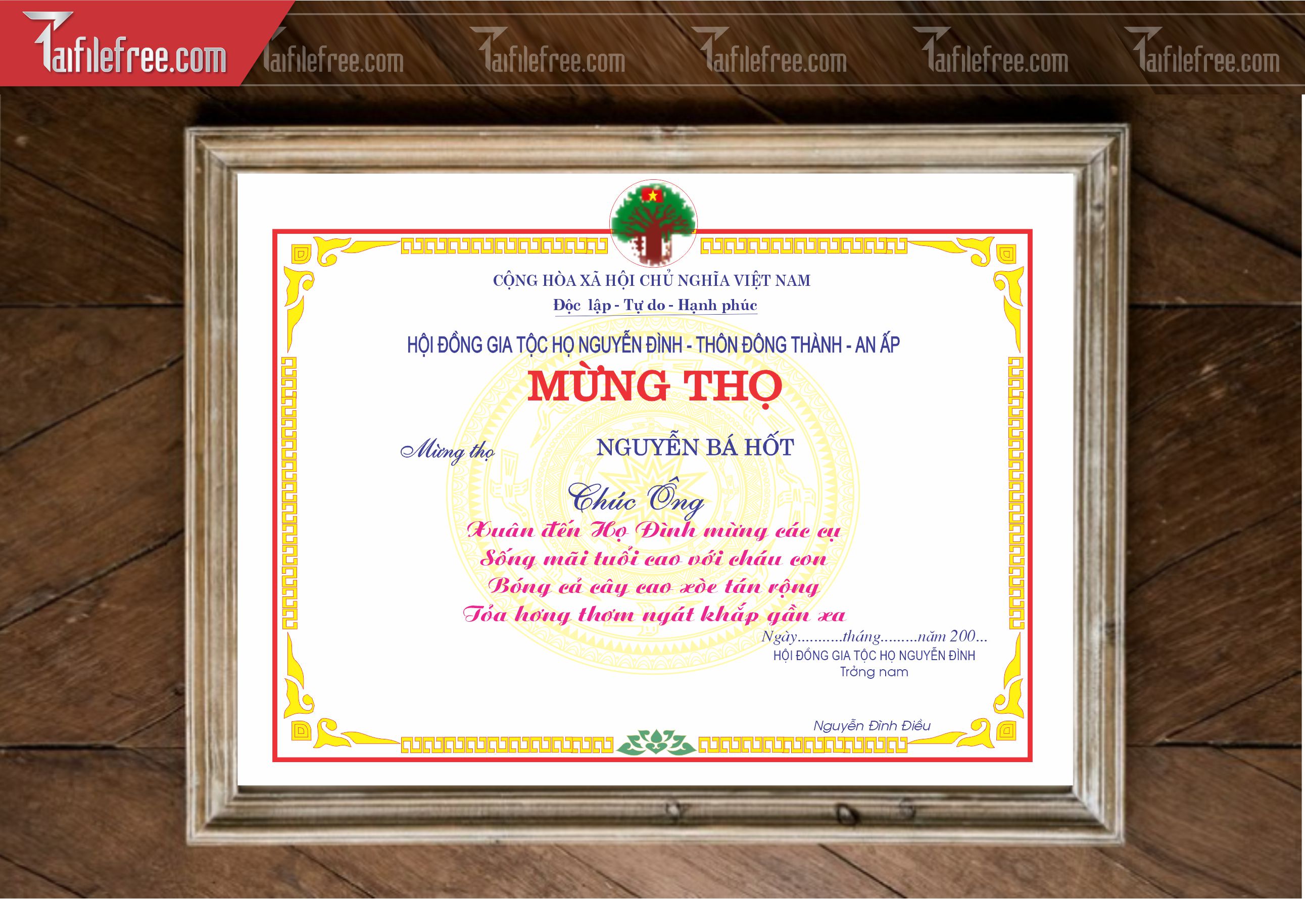 Giấy Mừng Thọ Đẹp_GK93