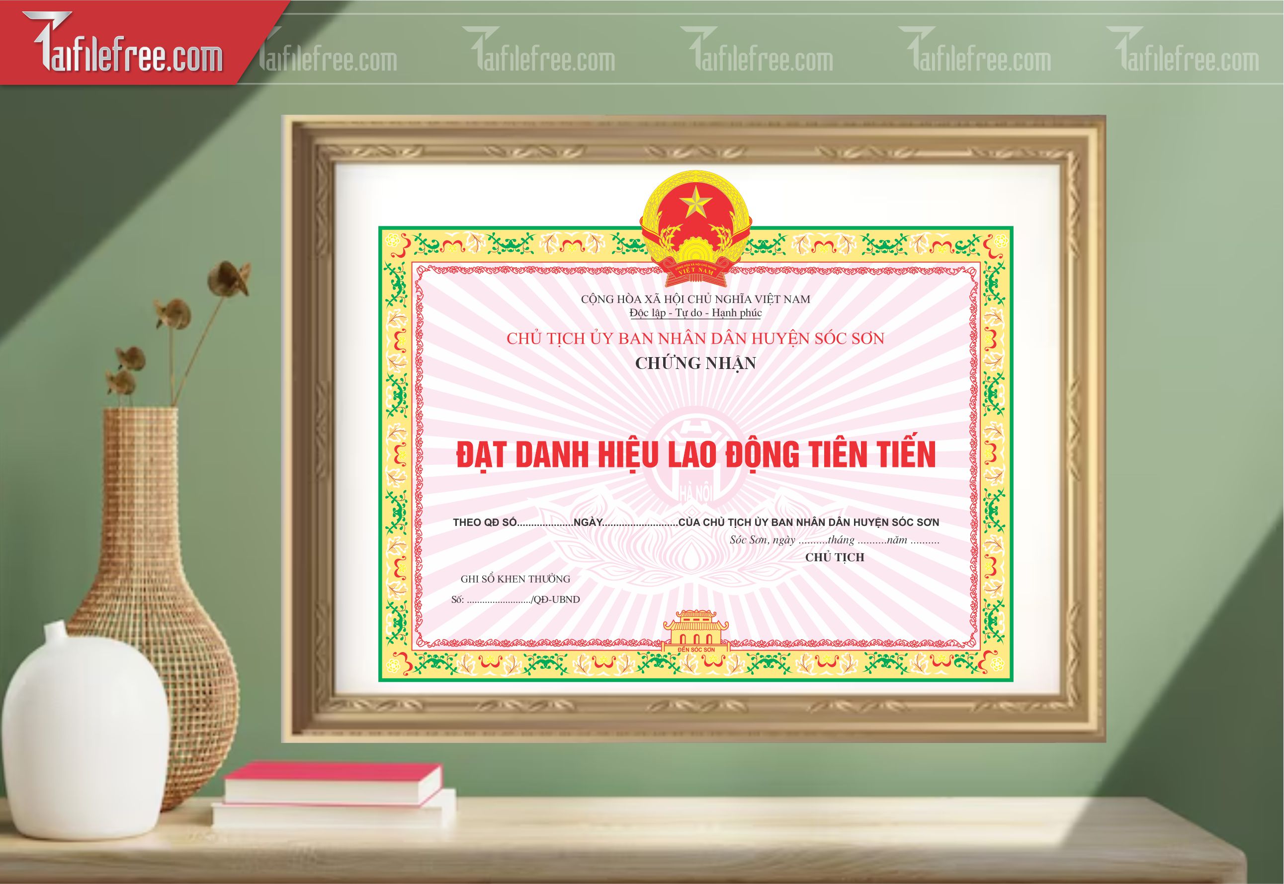 Giấy Khen Nhà Nước, Lao Động Tiên Tiến_GK96