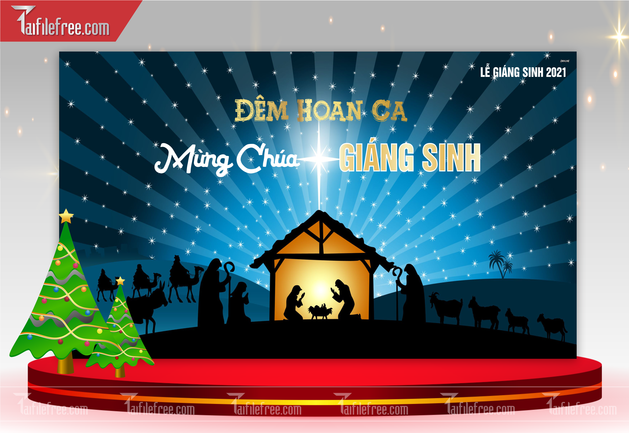 Banner Giáng Sinh - Noel - Backdrop Merry Christmas GS11