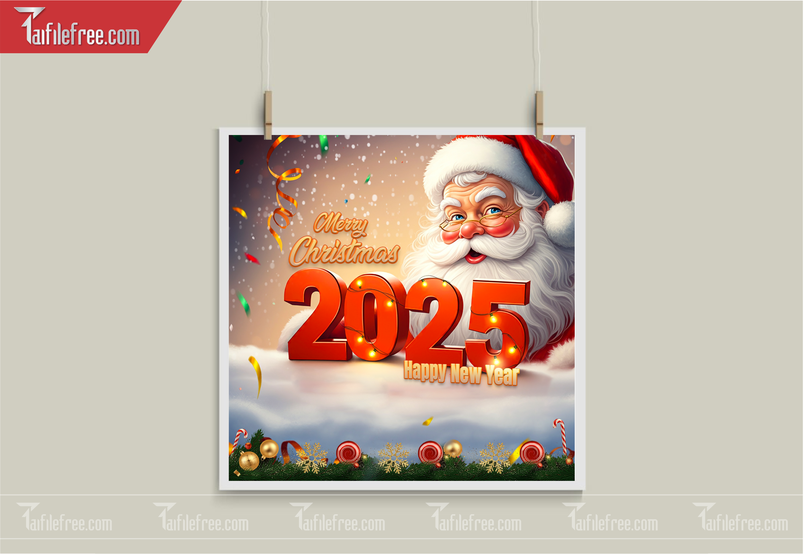 Banner Giáng Sinh - Noel - Backdrop Merry Christmas GS17
