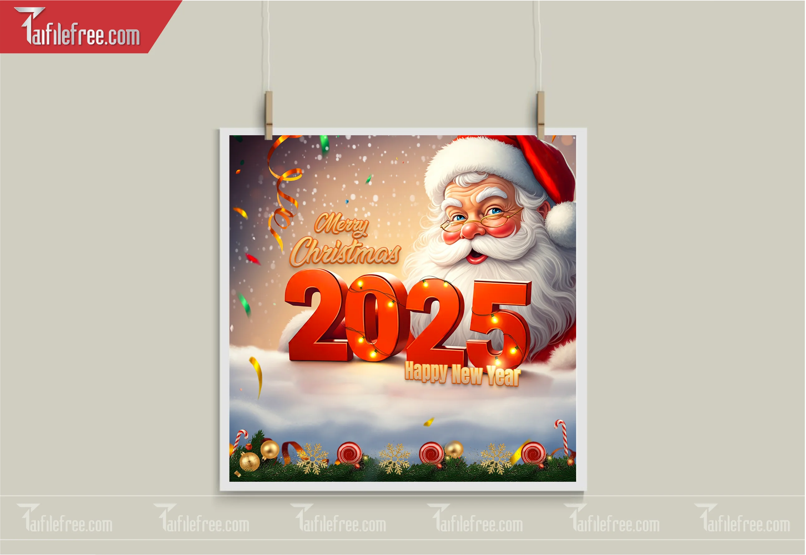 Banner Giáng Sinh - Noel - Backdrop Merry Christmas GS17