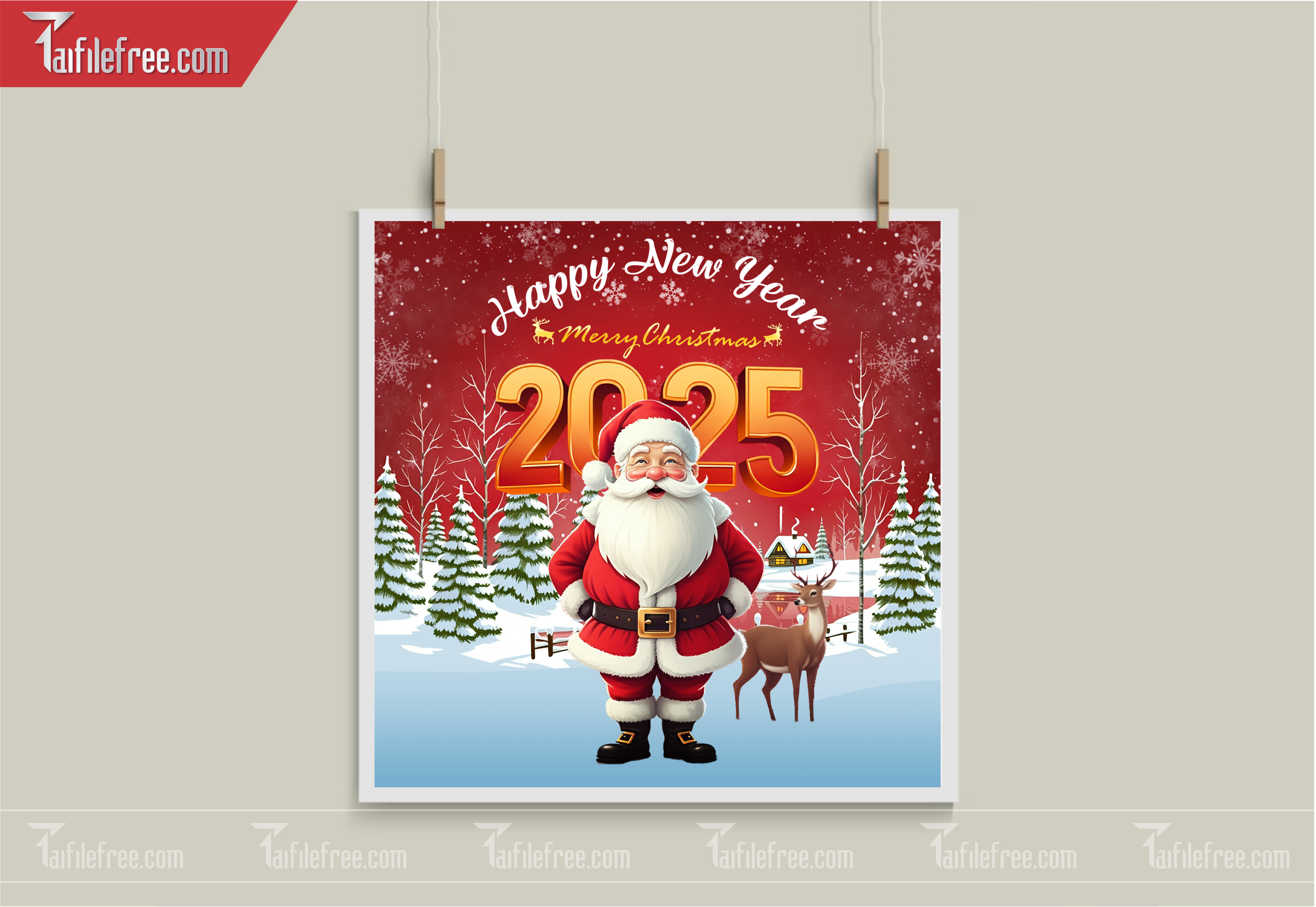 Banner Giáng Sinh - Noel - Backdrop Merry Christmas GS18