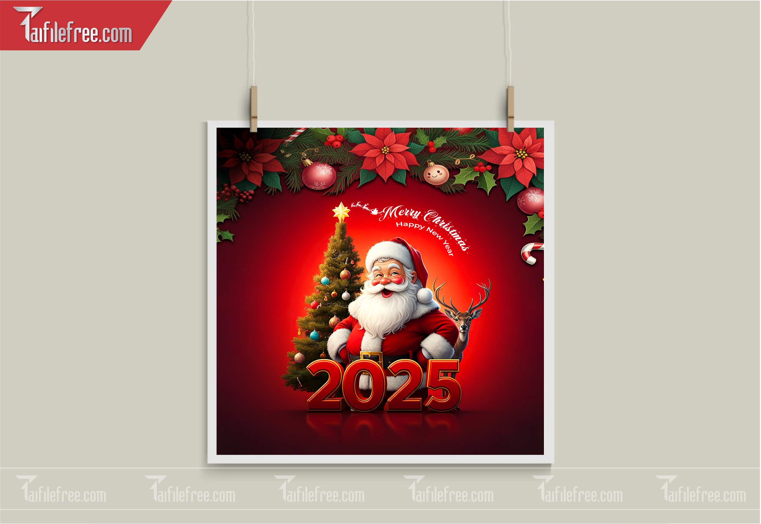 Banner Giáng Sinh - Noel - Backdrop Merry Christmas GS19