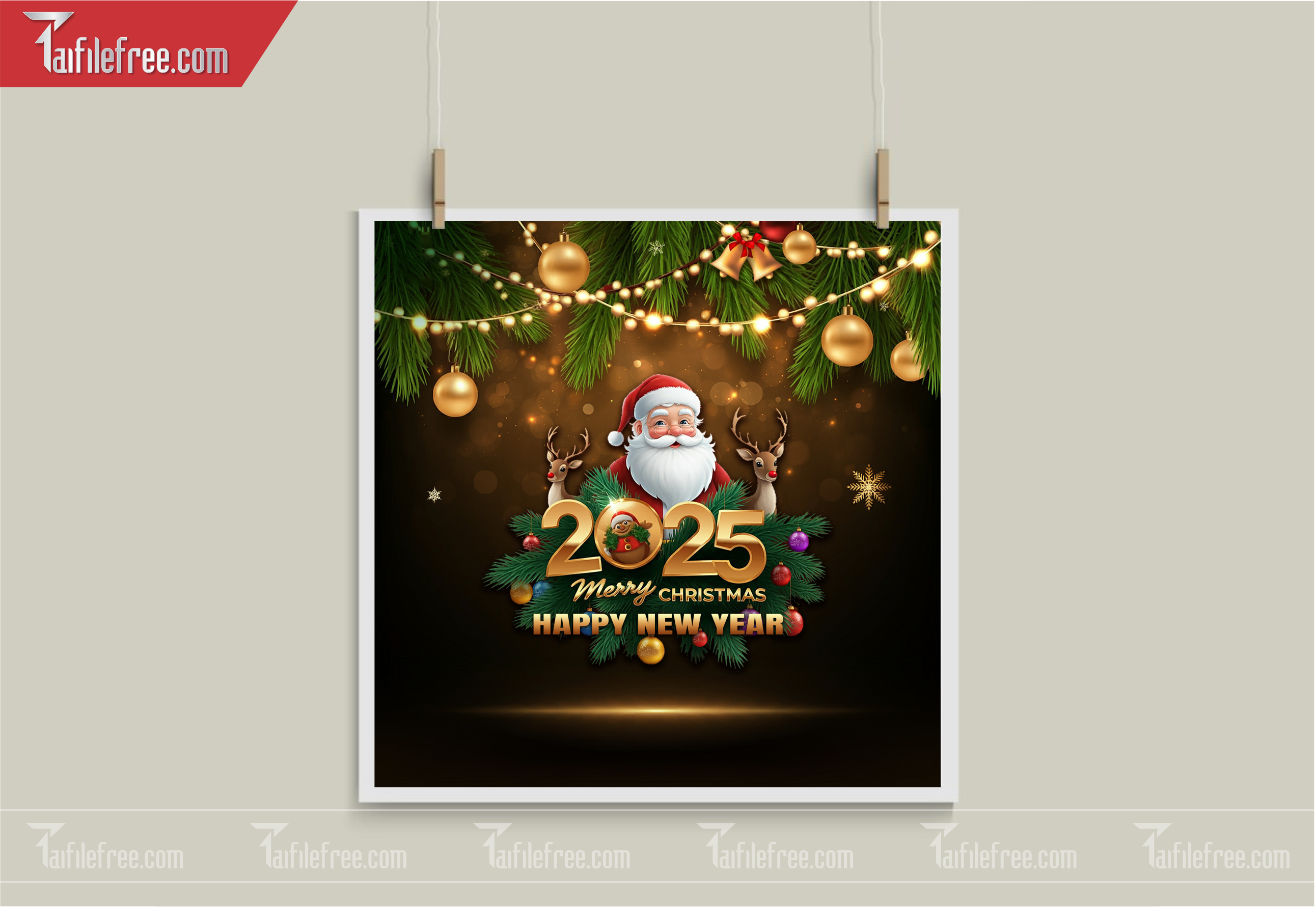 Banner Giáng Sinh - Noel - Backdrop Merry Christmas GS20