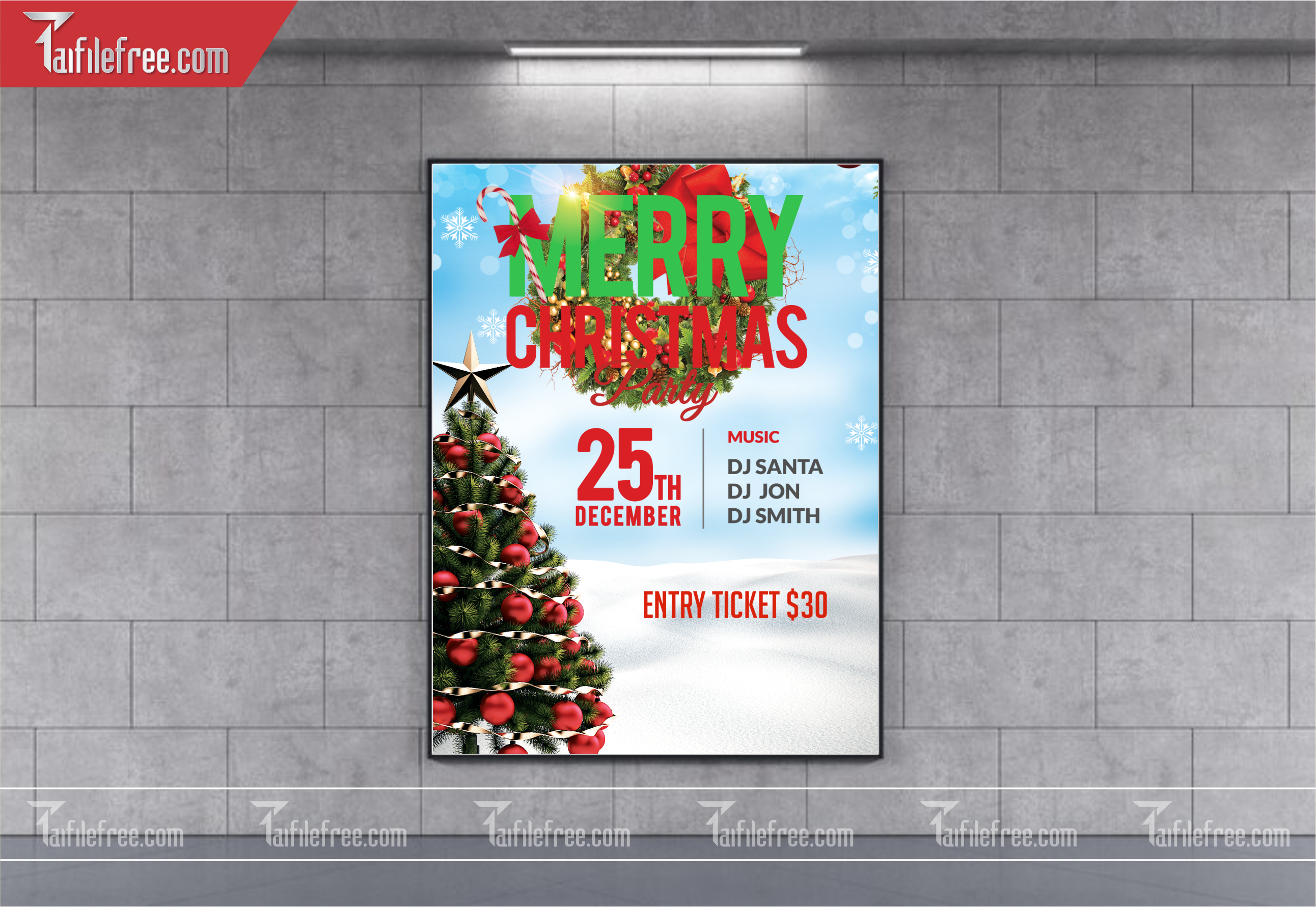 Banner Giáng Sinh - Noel - Backdrop Merry Christmas GS24