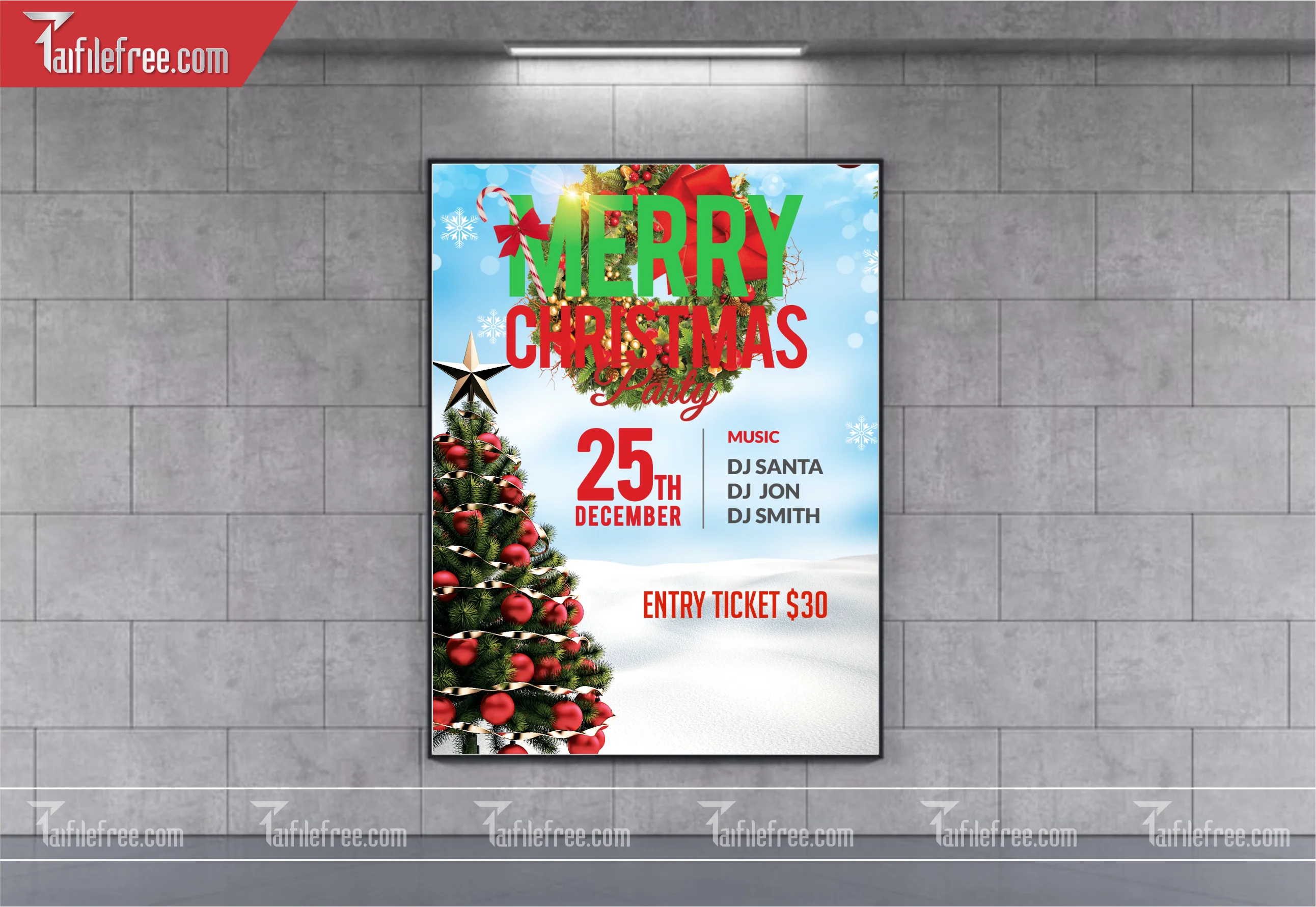 Banner Giáng Sinh - Noel - Backdrop Merry Christmas GS24