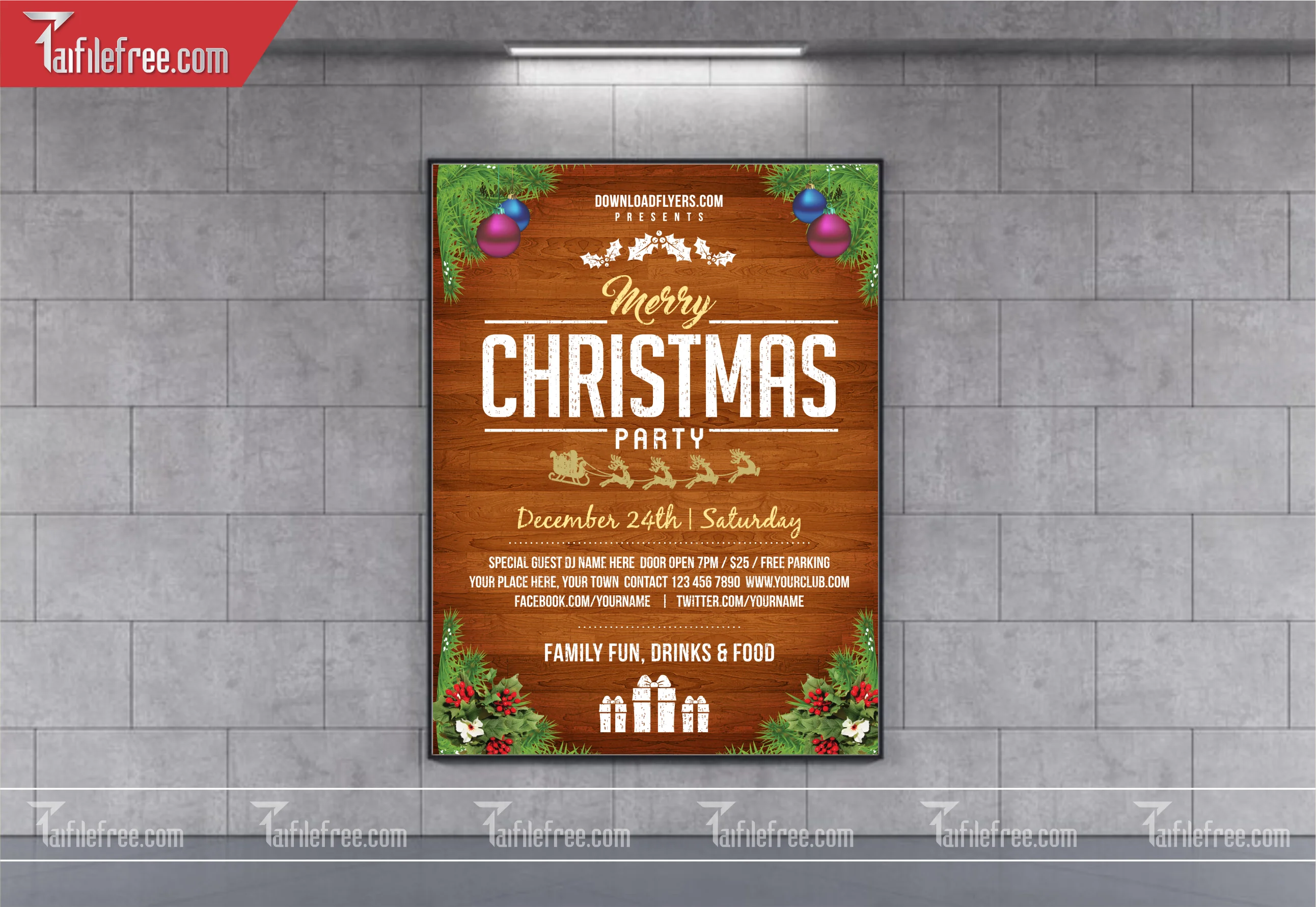 Banner Giáng Sinh - Noel - Backdrop Merry Christmas GS25