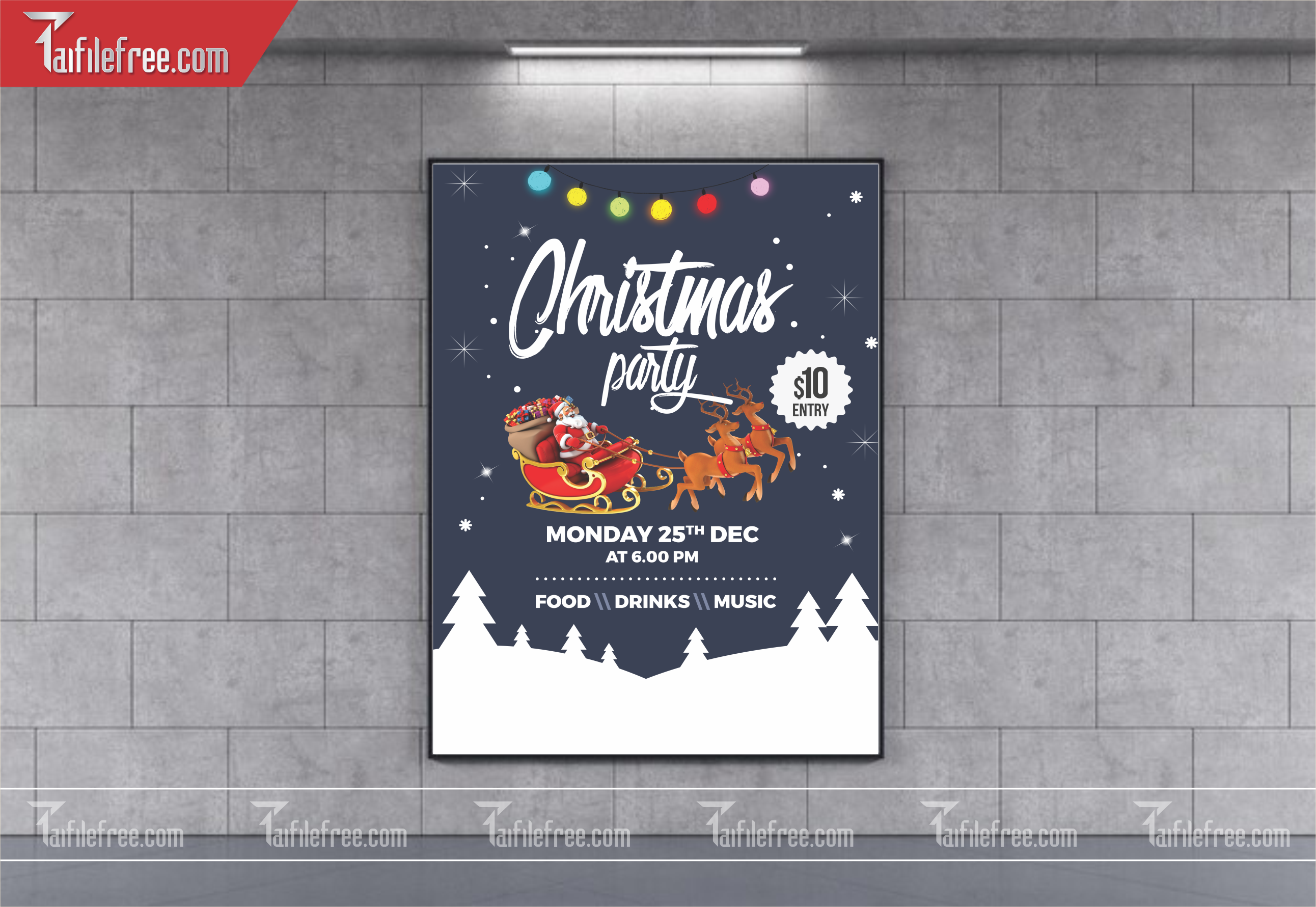 Banner Giáng Sinh - Noel - Backdrop Merry Christmas GS29