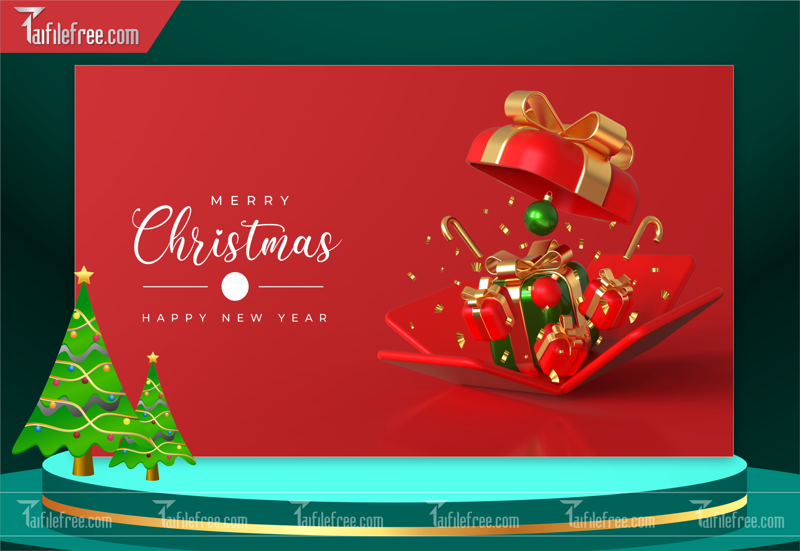 Banner Giáng Sinh - Noel - Backdrop Merry Christmas GS35