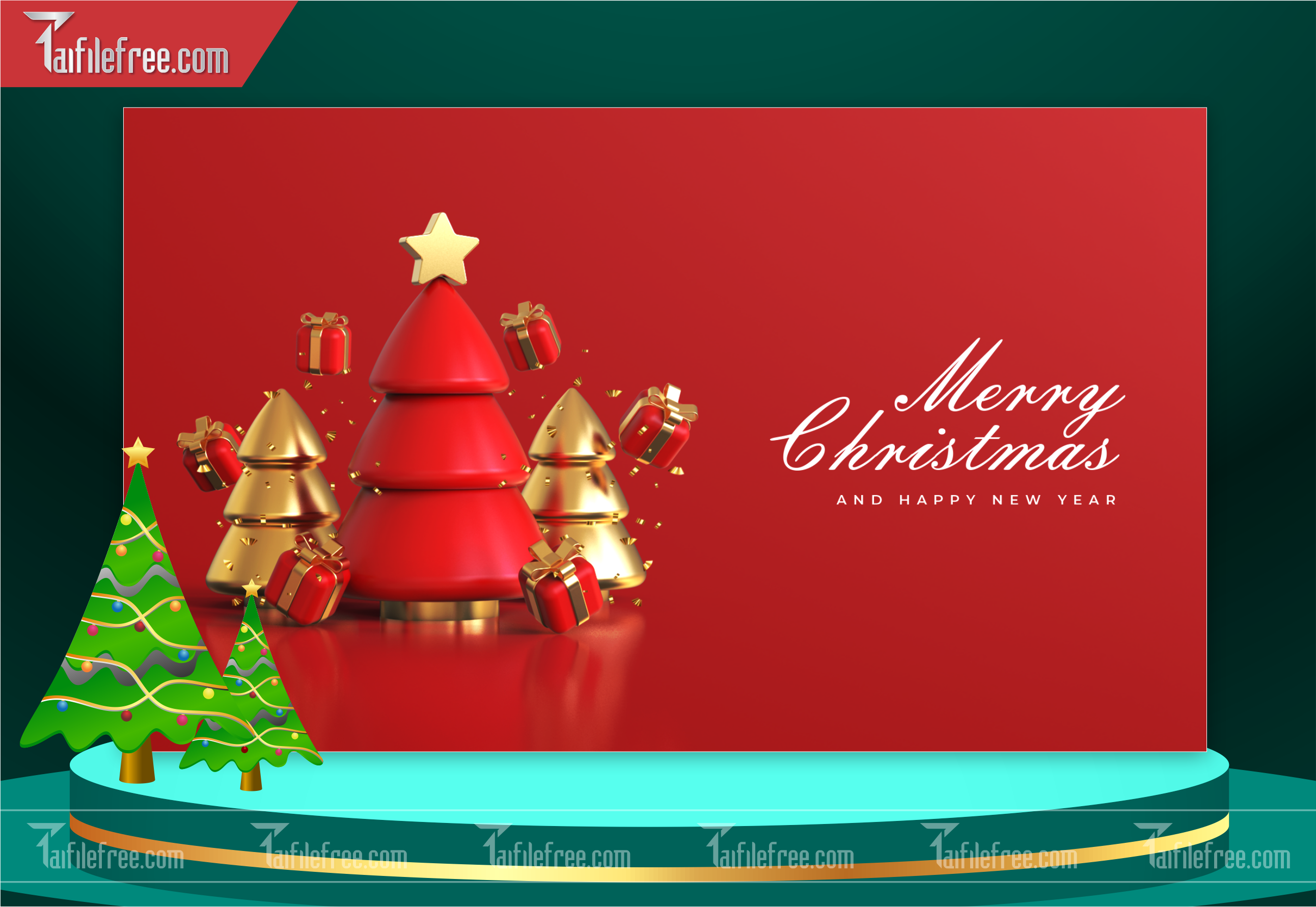 Banner Giáng Sinh - Noel - Backdrop Merry Christmas GS36
