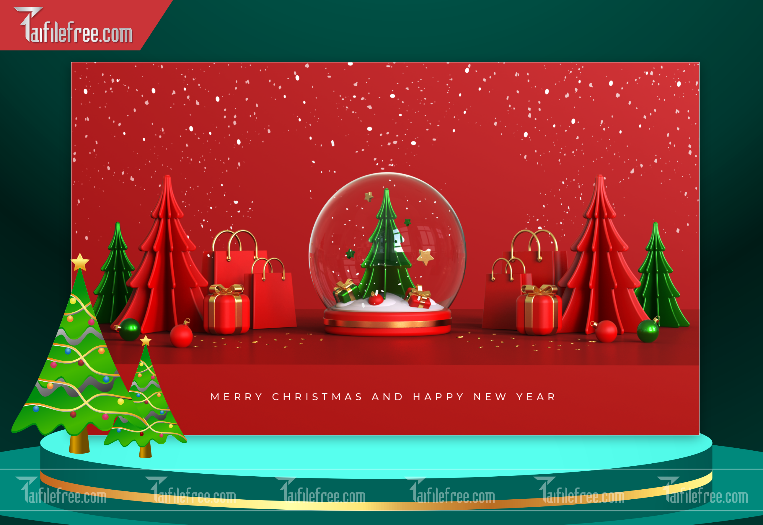 Banner Giáng Sinh - Noel - Backdrop Merry Christmas GS37