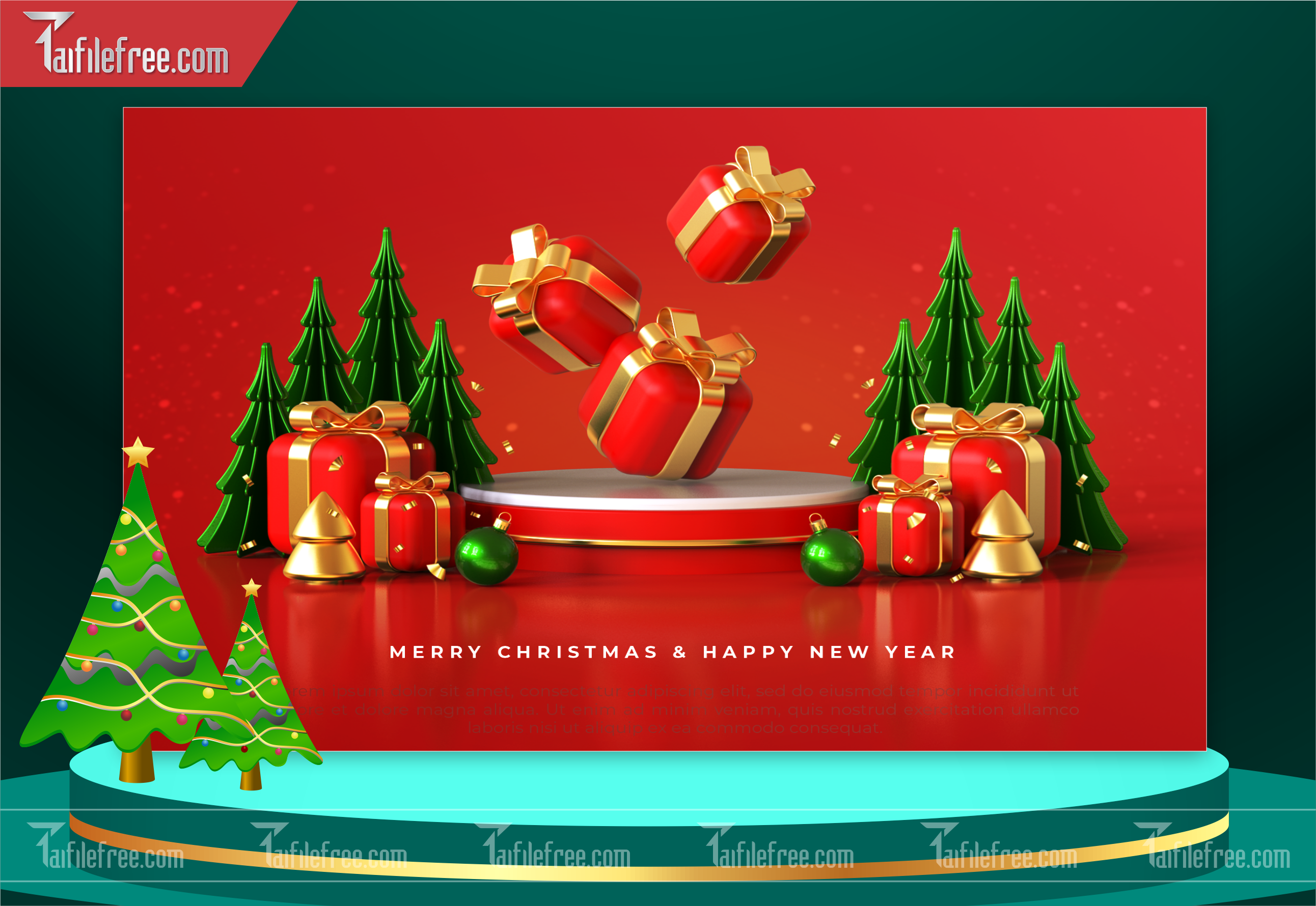 Banner Giáng Sinh - Noel - Backdrop Merry Christmas GS39