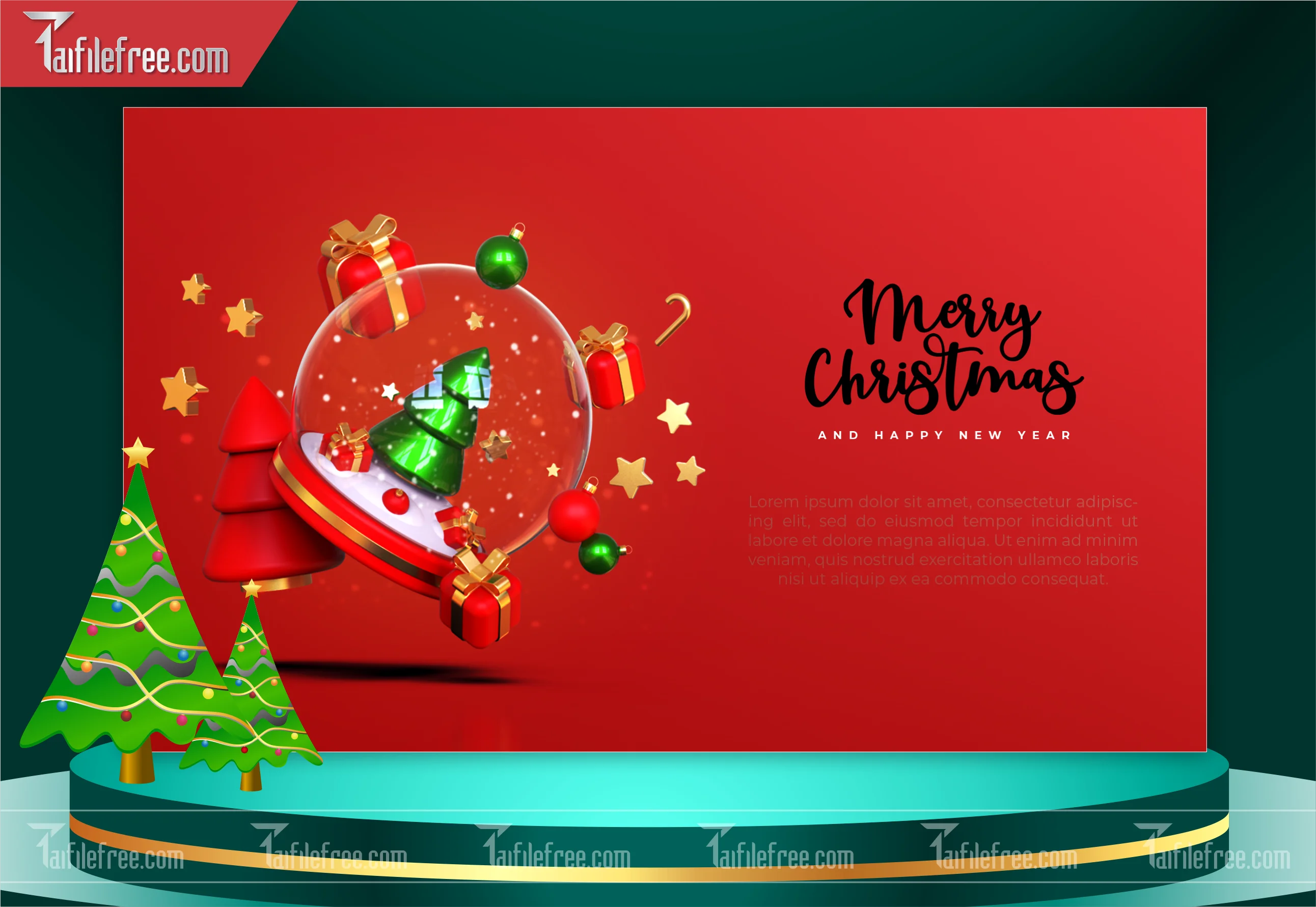 Banner Giáng Sinh - Noel - Backdrop Merry Christmas GS42