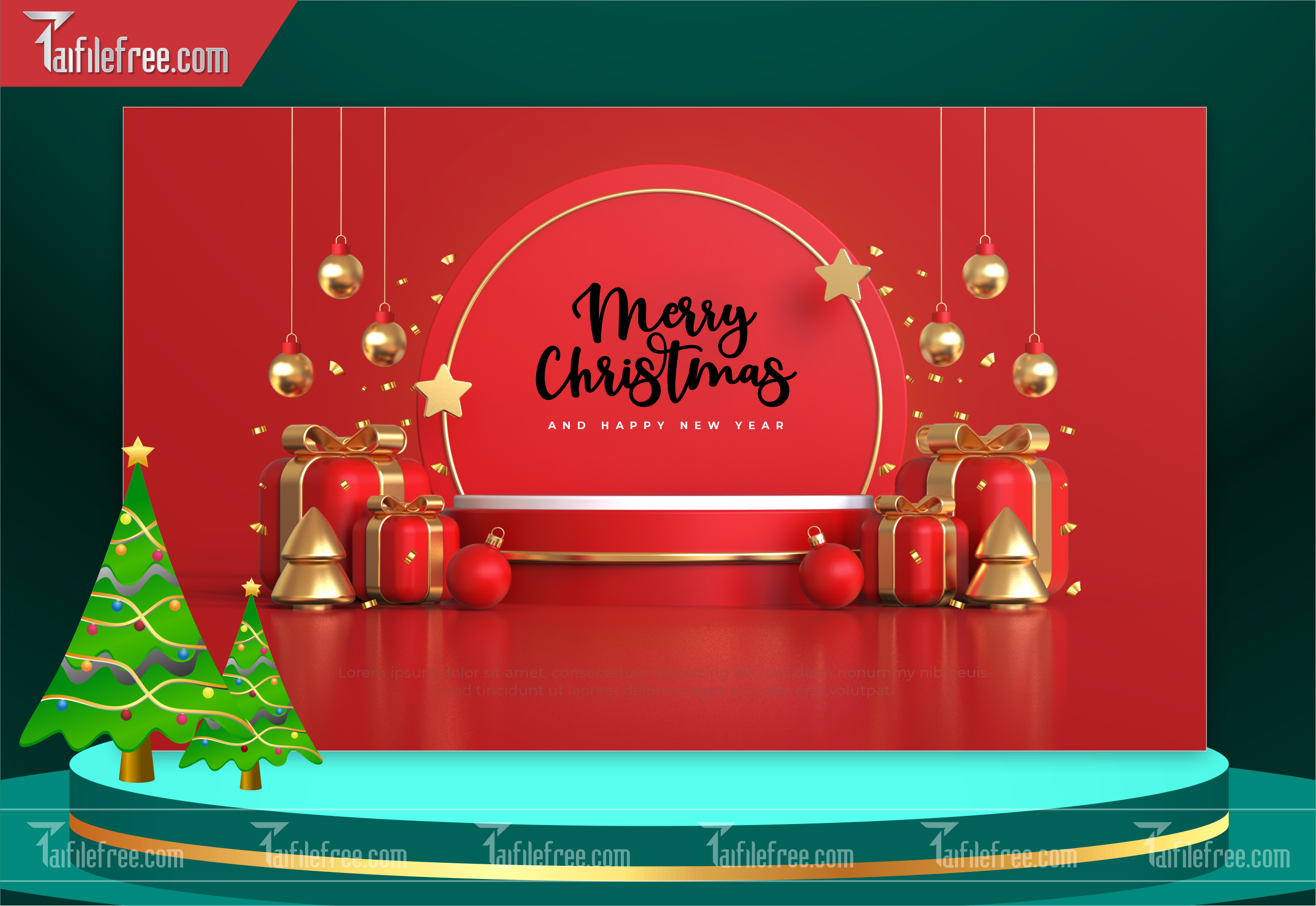 Banner Giáng Sinh - Noel - Backdrop Merry Christmas GS44