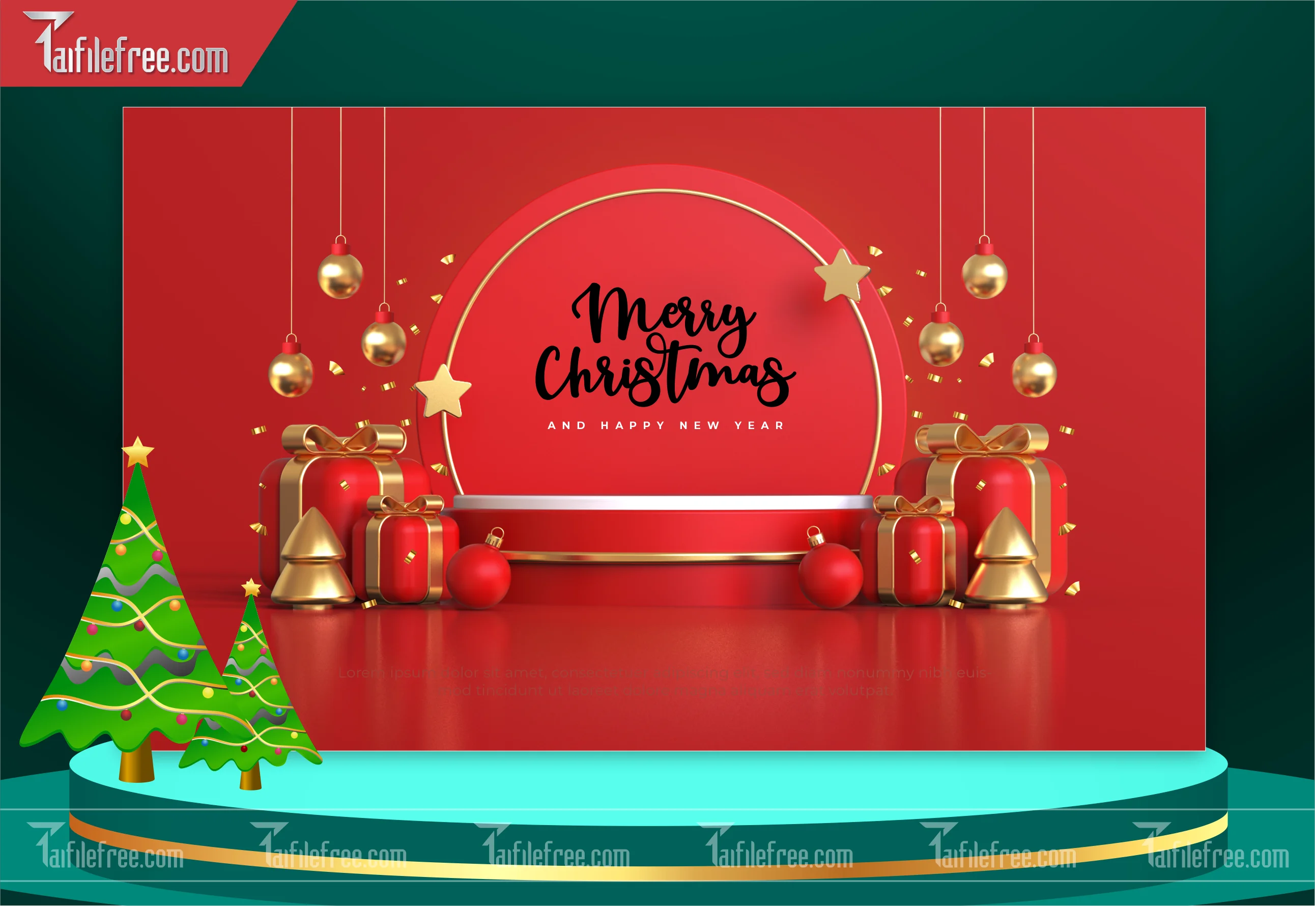 Banner Giáng Sinh - Noel - Backdrop Merry Christmas GS44