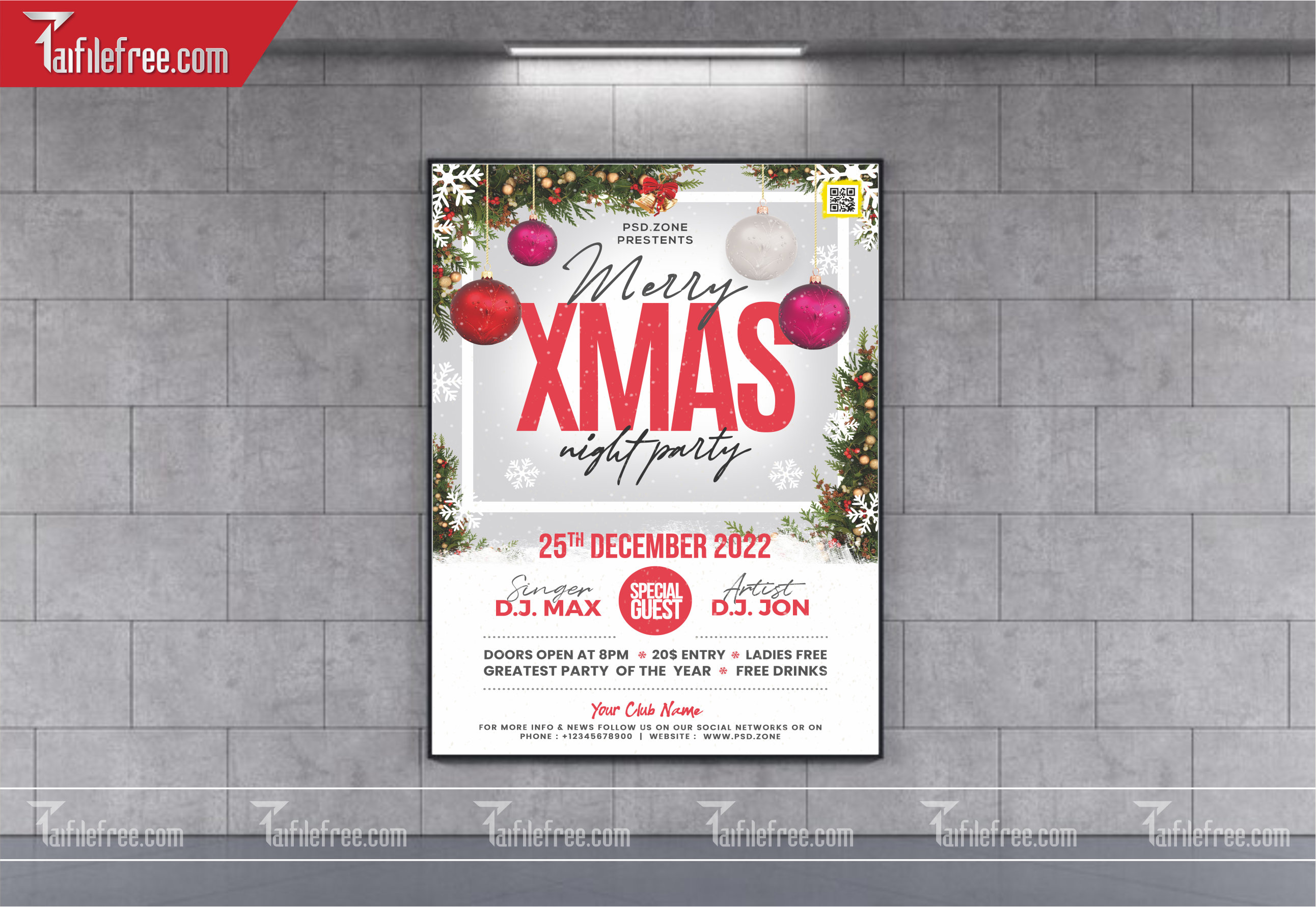 Banner Giáng Sinh - Noel - Backdrop Merry Christmas GS61