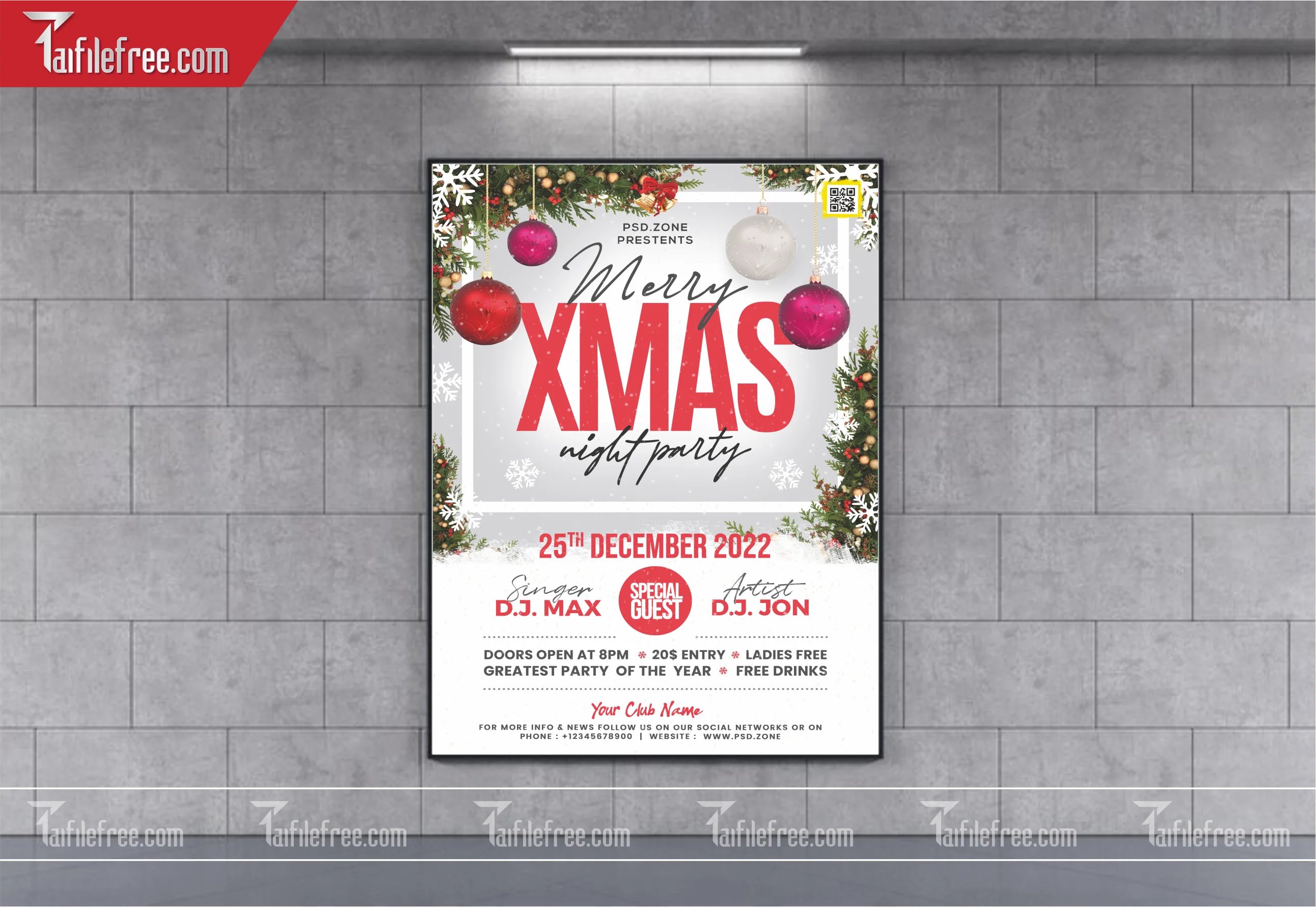 Banner Giáng Sinh - Noel - Backdrop Merry Christmas GS61