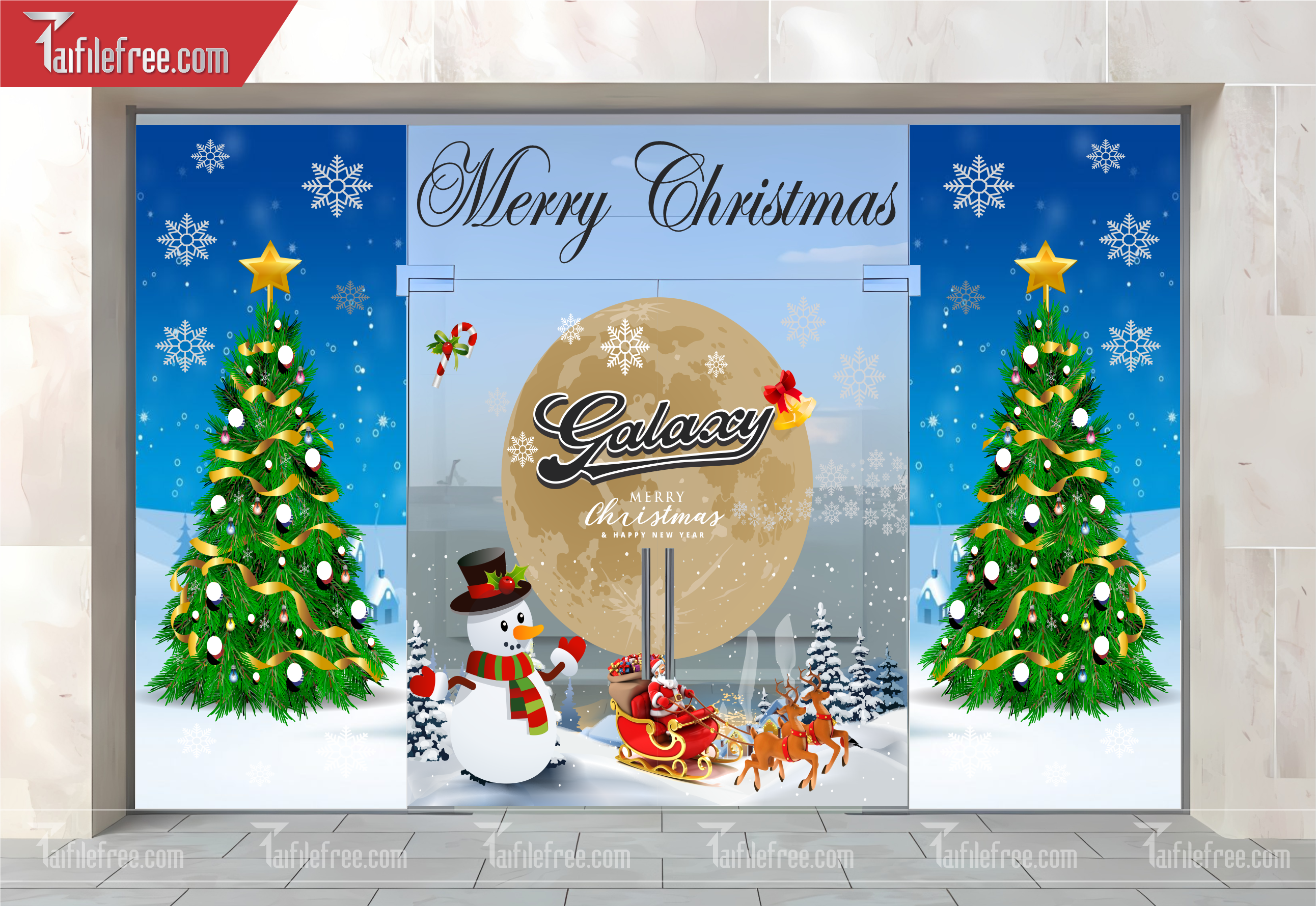Banner Giáng Sinh - Noel - Backdrop Merry Christmas GS62
