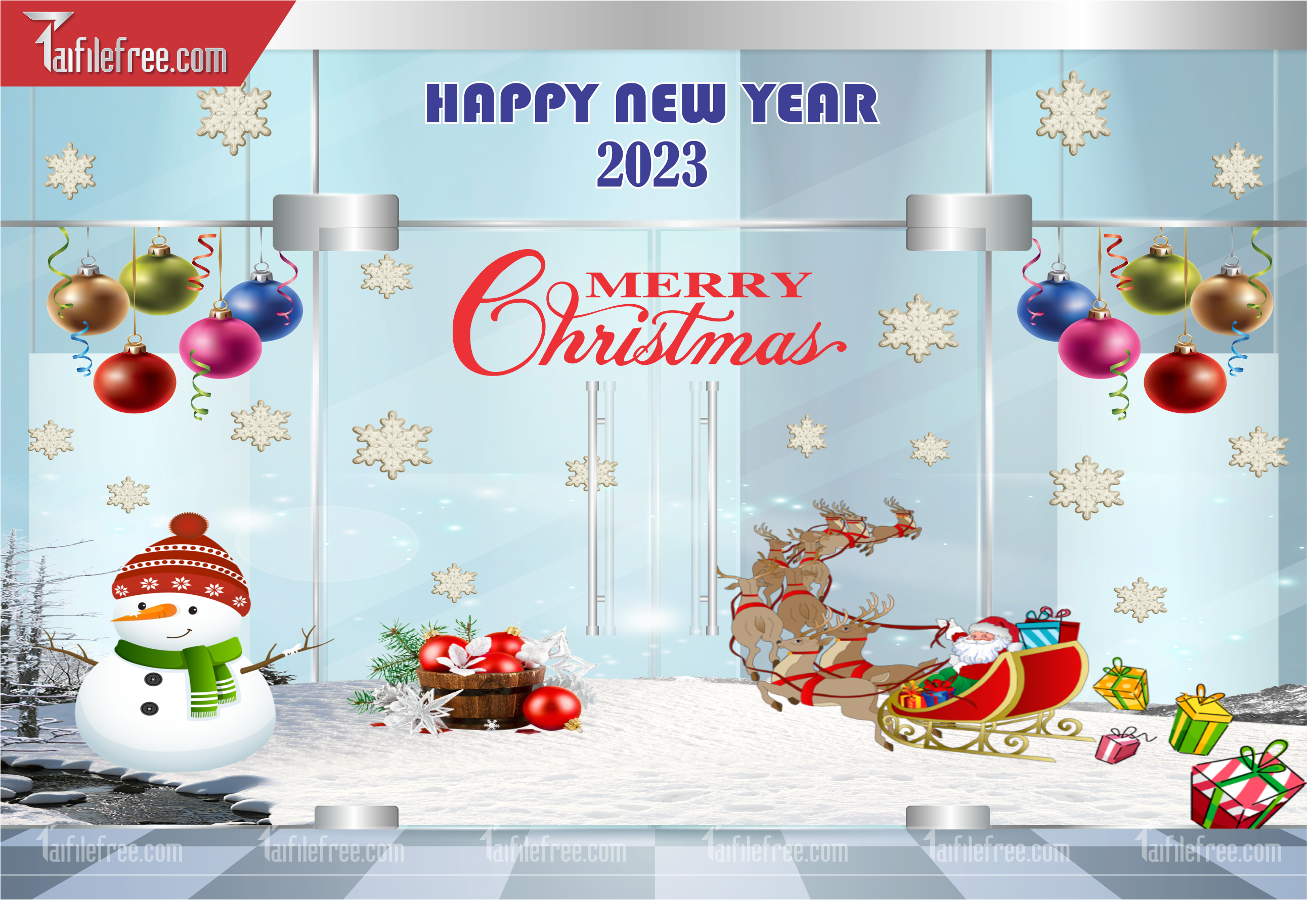 Banner Giáng Sinh - Noel - Backdrop Merry Christmas GS67