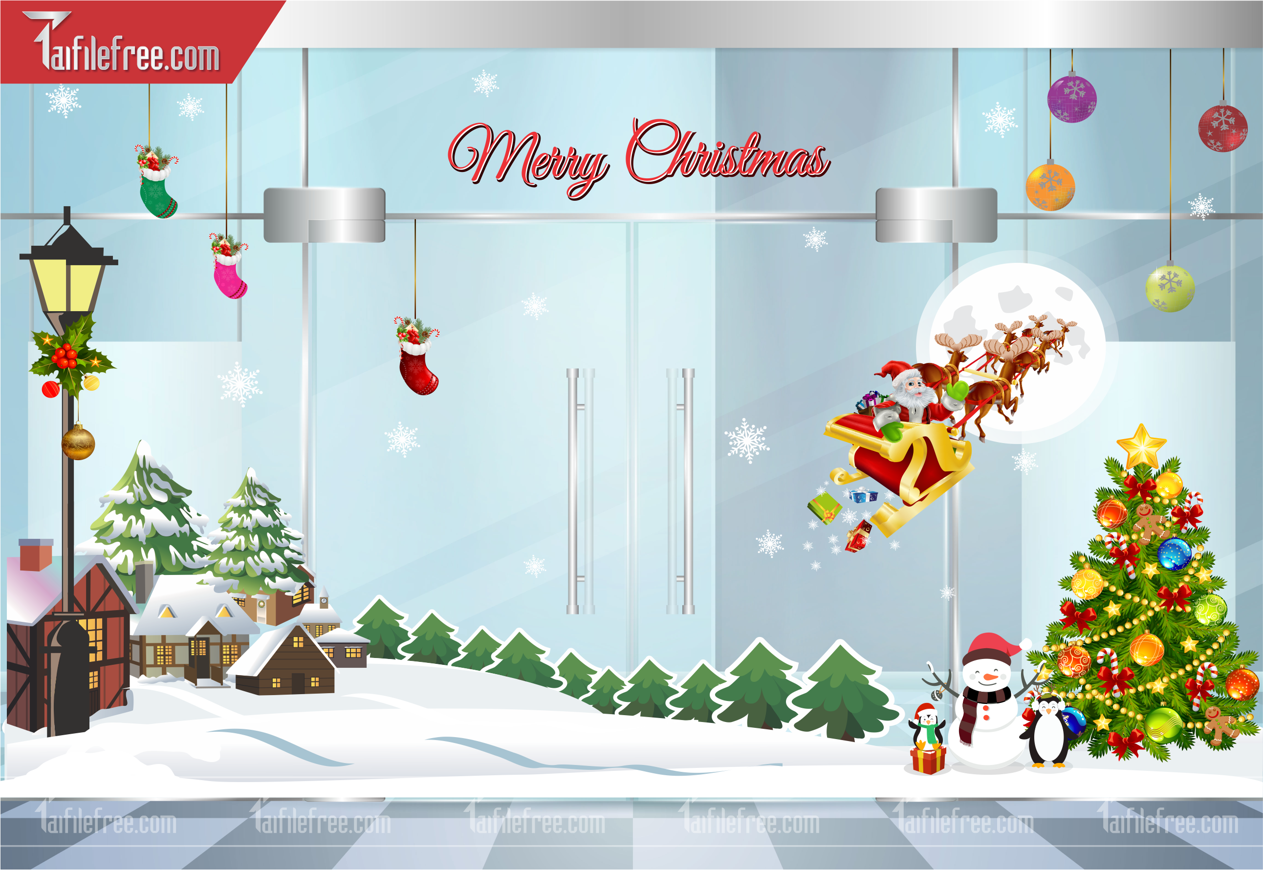 Banner Giáng Sinh - Noel - Backdrop Merry Christmas GS68