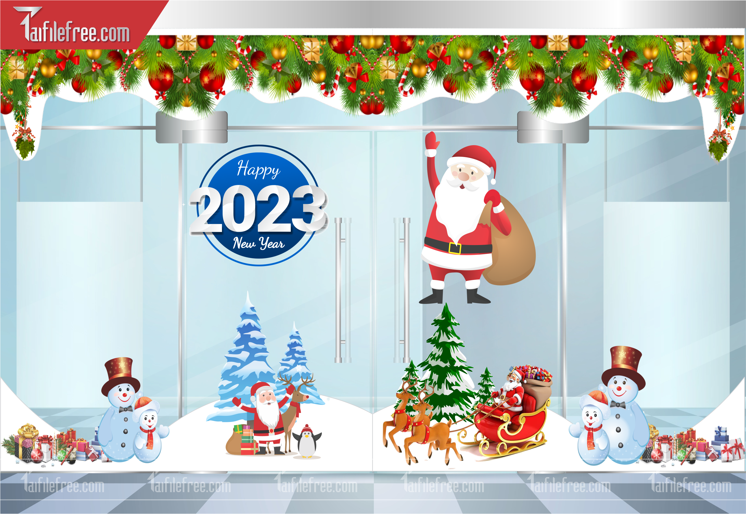 Banner Giáng Sinh - Noel - Backdrop Merry Christmas GS69