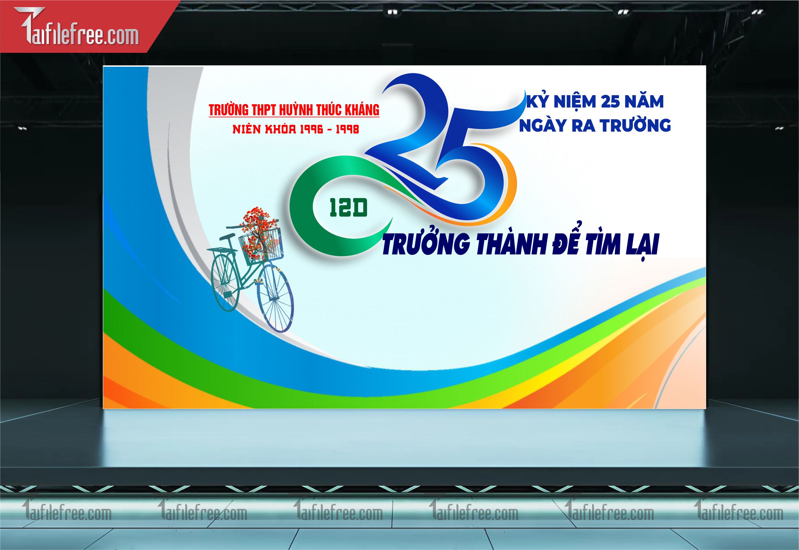 Mẫu Backdrop Họp Lớp, Hội Khóa, Ngày Trở Về Đẹp_HL08
