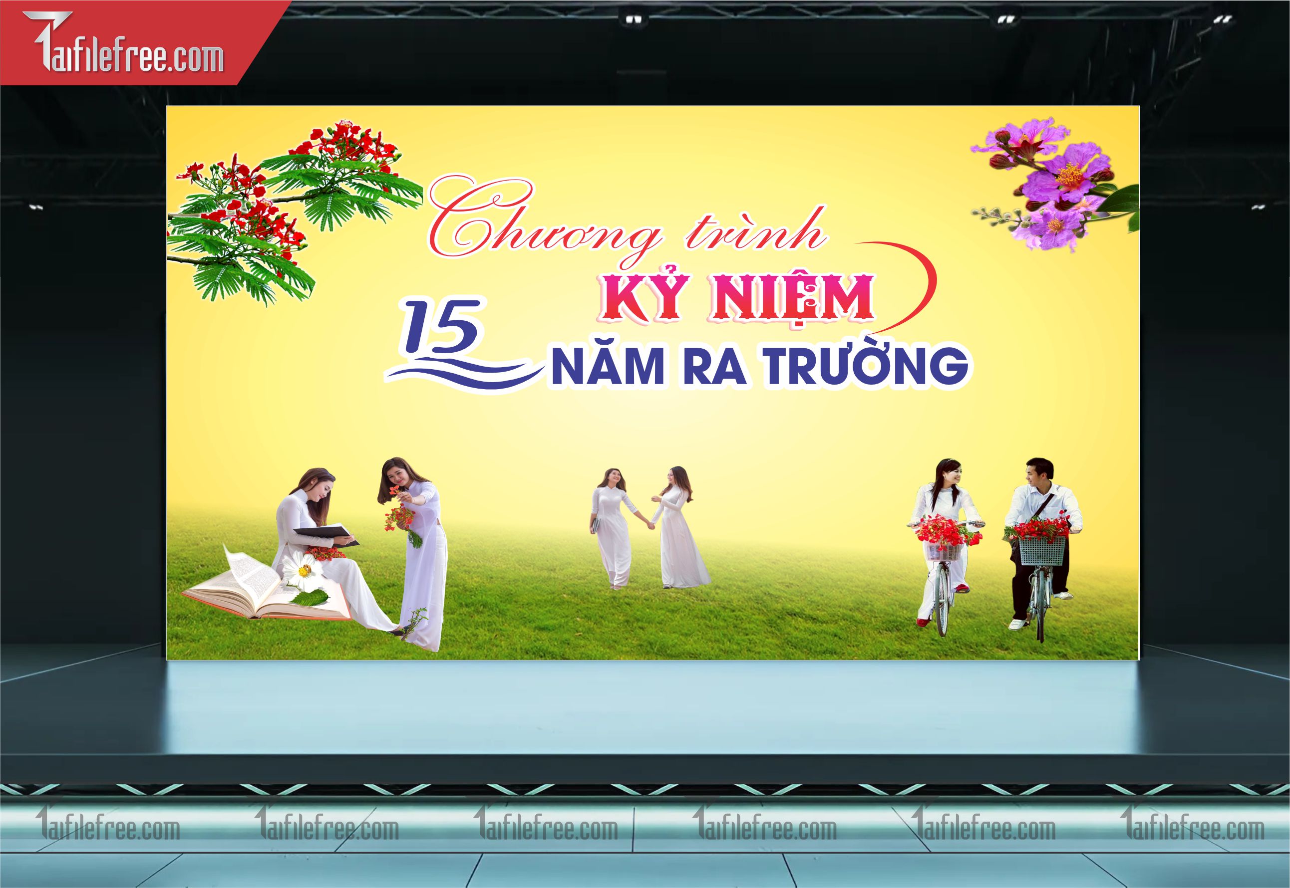 Mẫu Backdrop Họp Lớp, Hội Khóa, Ngày Trở Về Đẹp_HL29