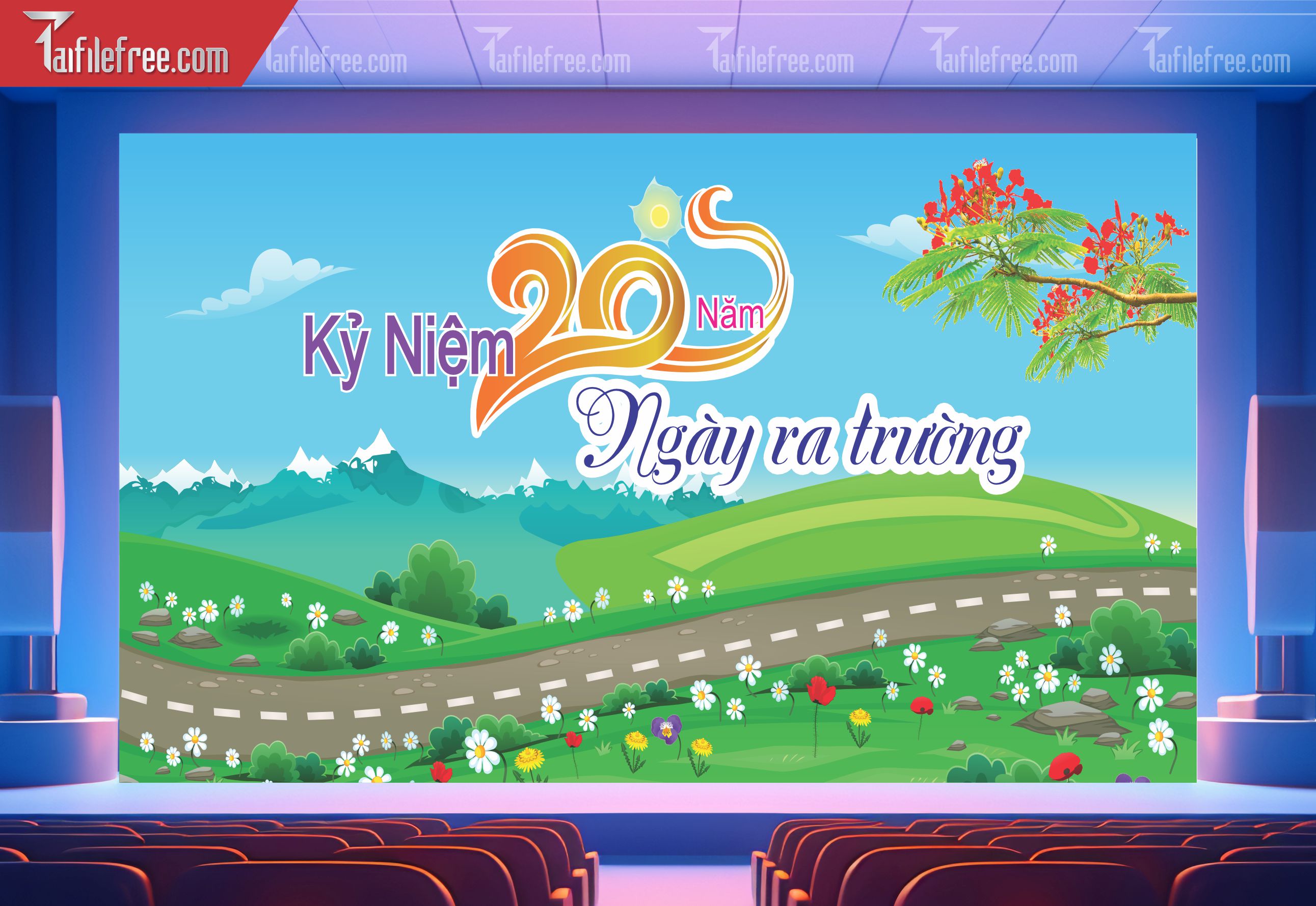 Phông Nền Họp Mặt Kỷ Niệm Ngày Ra Trường_01