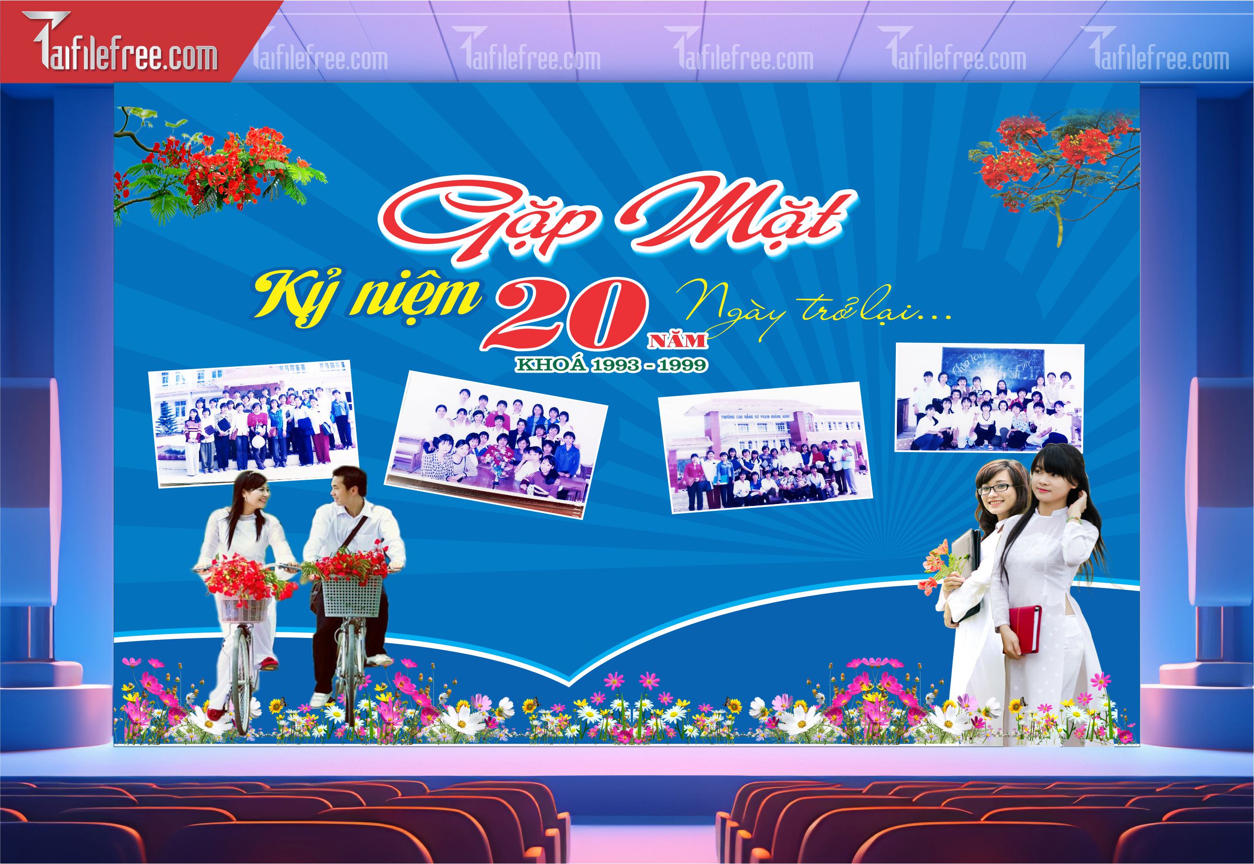Phông Nền Họp Mặt Kỷ Niệm Ngày Ra Trường_16