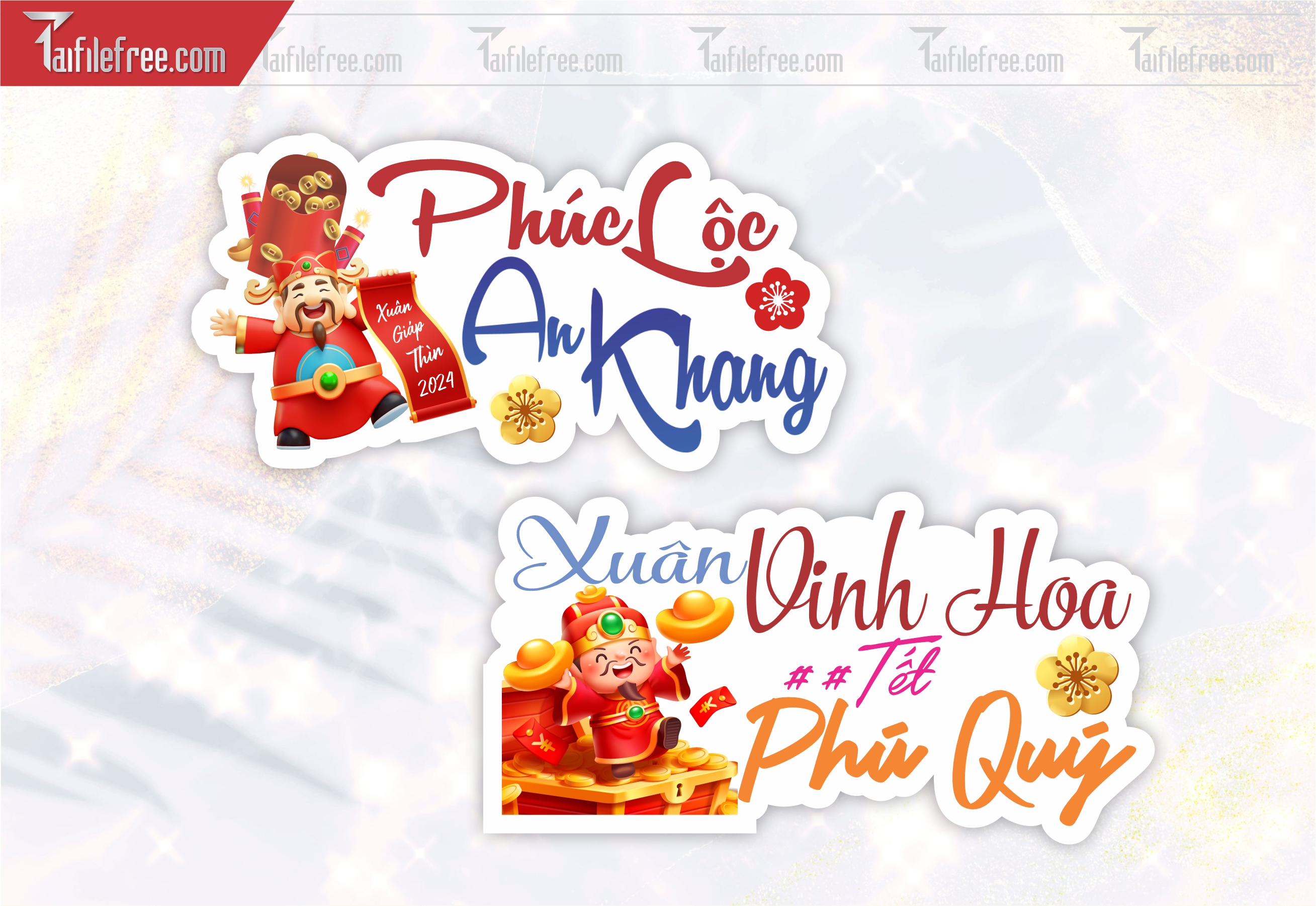 Mẫu Hashtag Xuân Phúc Lộc - An Khang, Vinh Hoa - Phú Quý_HTT01