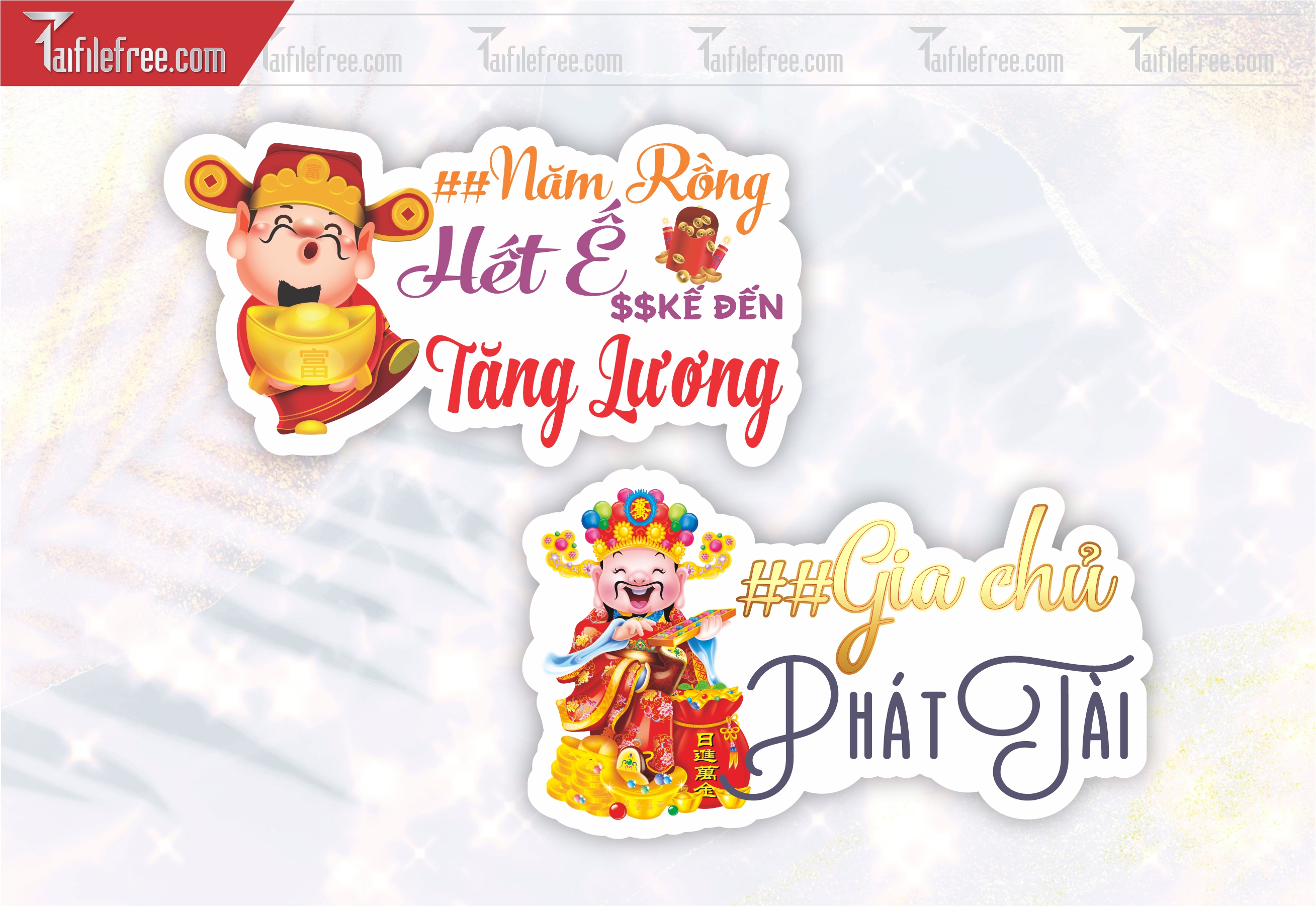 Mẫu Hashtag Xuân Năm Mới Tăng Lương, Gia Chủ Phát Tài_HTT02
