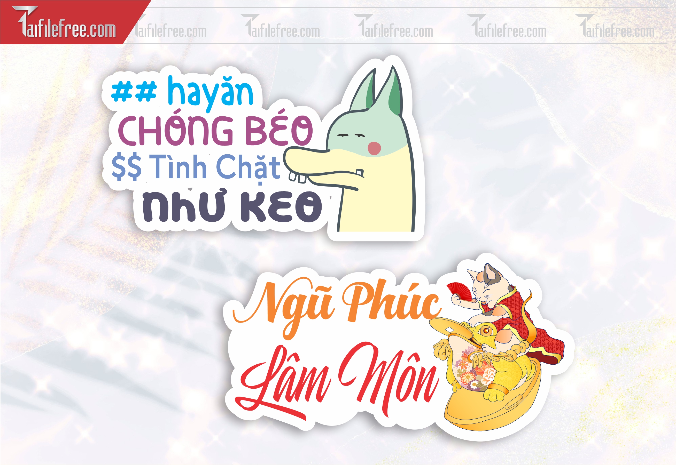 Mẫu Hashtag Tết Ngũ Phúc Lâm Môn_HTT14