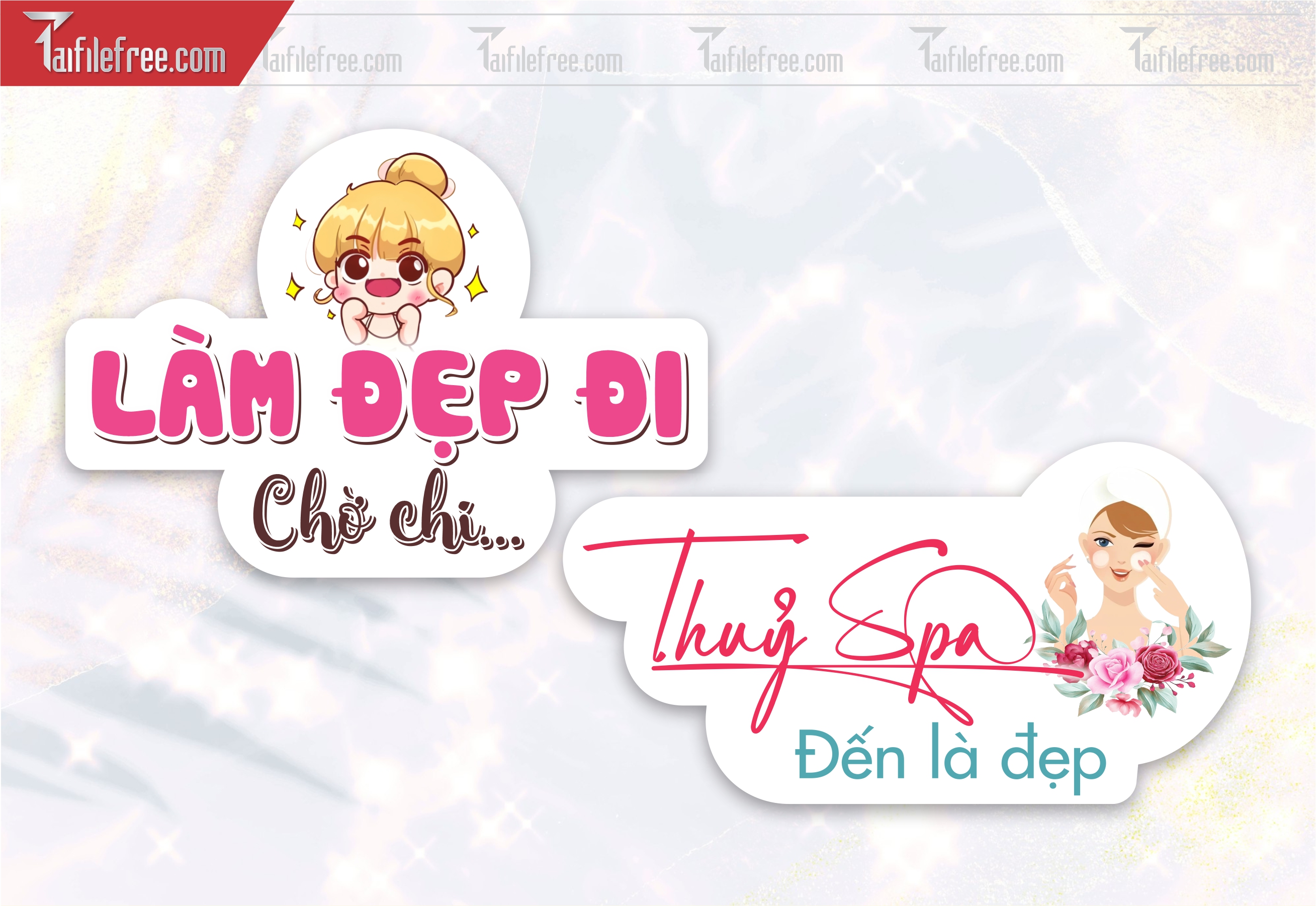 Mẫu Hashtag Spa Làm Đẹp Đi Chờ Chi_HTT37