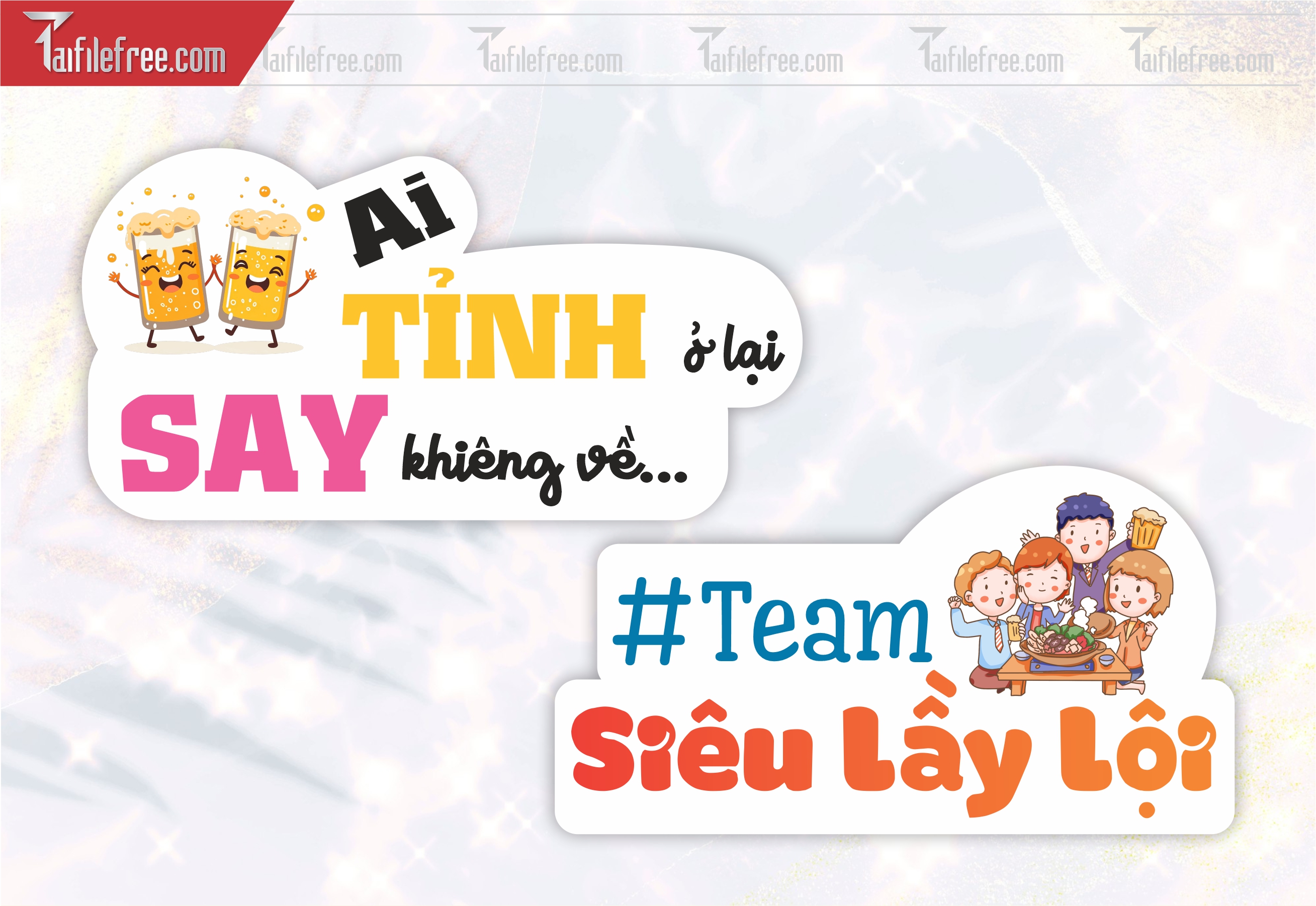 Mẫu Hashtag Ai Tỉnh Ở Lại, Ai Say Khiêng Về, Hashtag Team Siêu Lầy Lội_HTT42