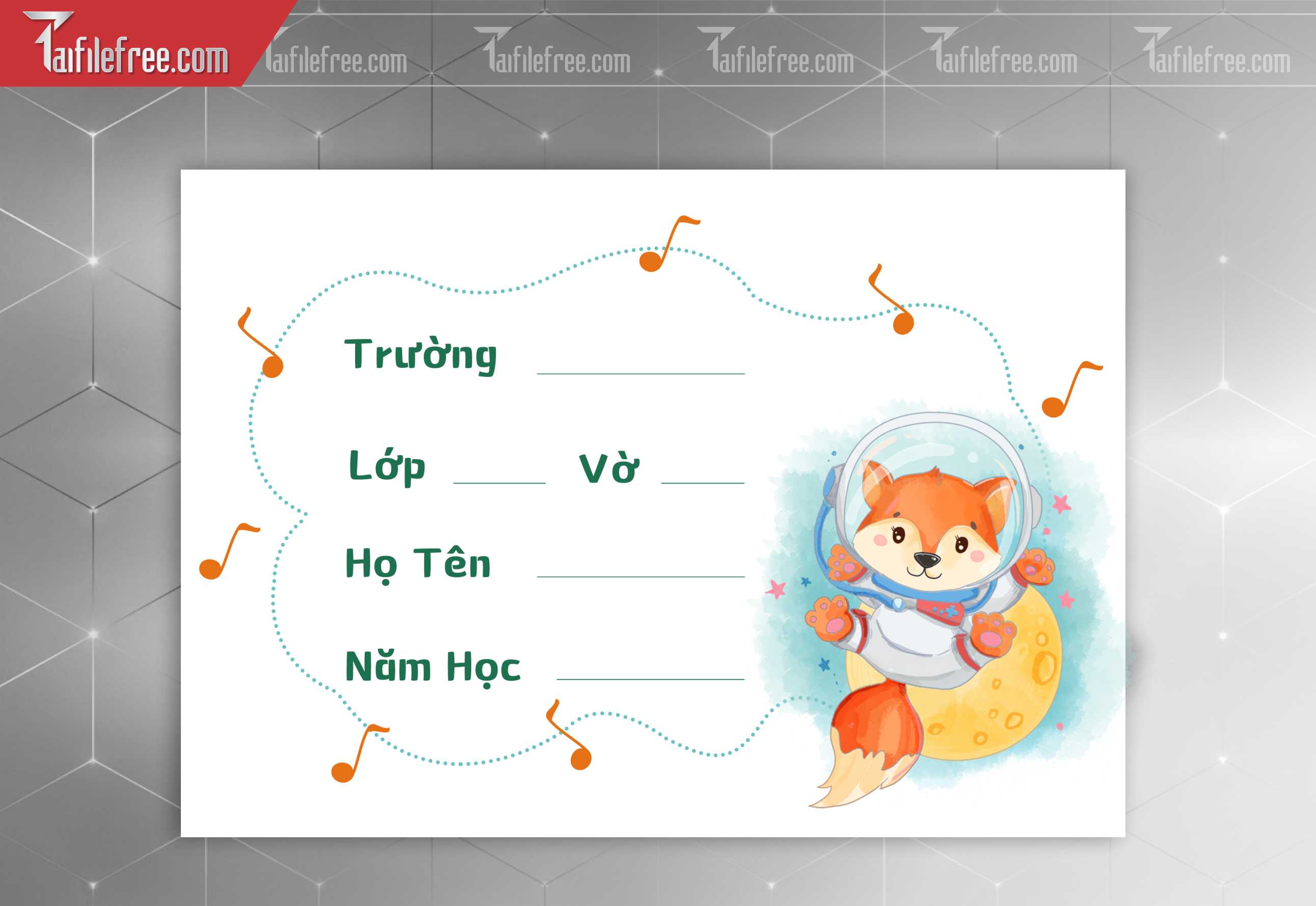Mẫu Tem Nhãn Vở Đẹp_HV134