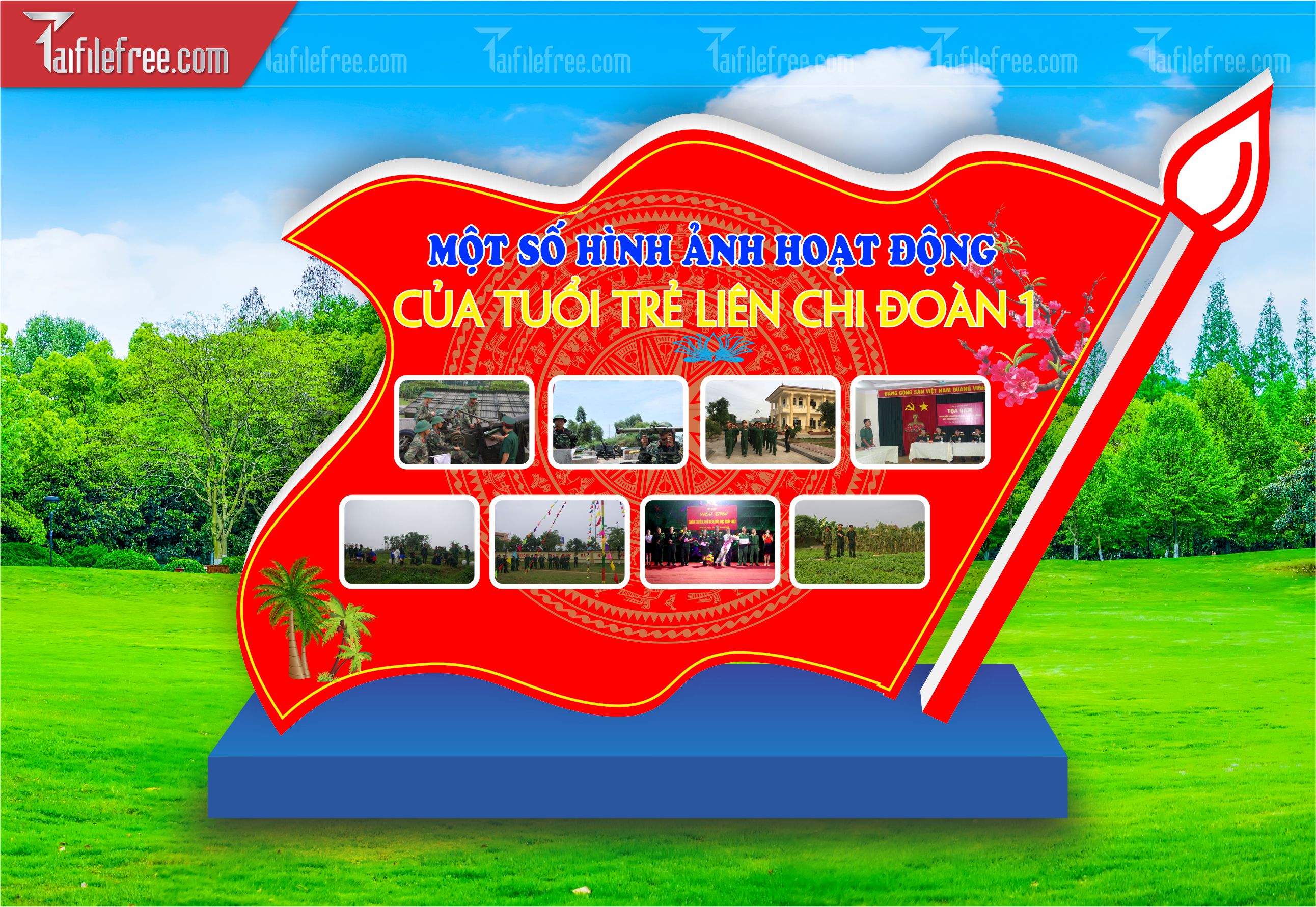 File Vector Báo Tường Tuổi Trẻ Liên Chi Đoàn_HV174