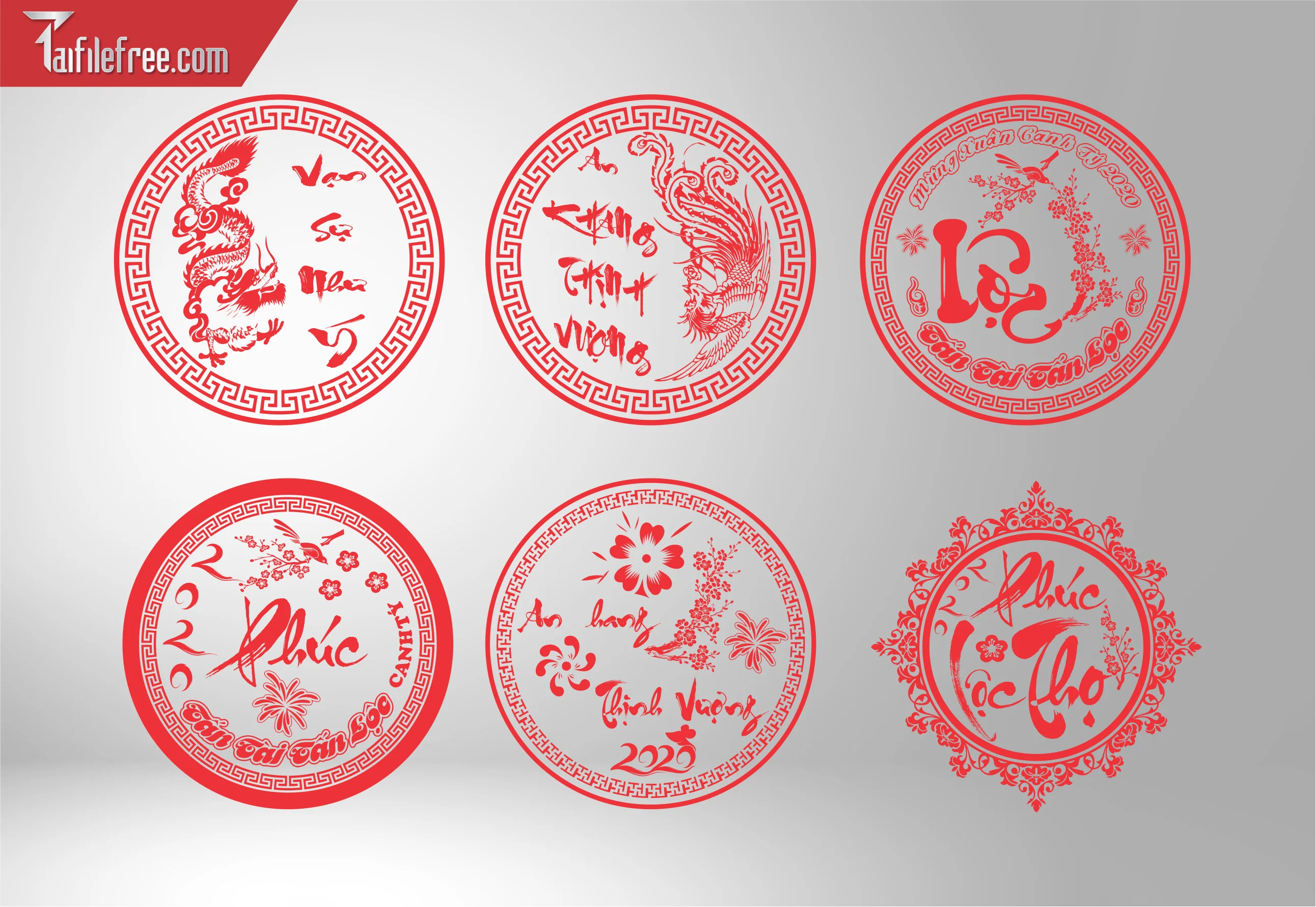 File khắc dưa hấu tết Vector KD01
