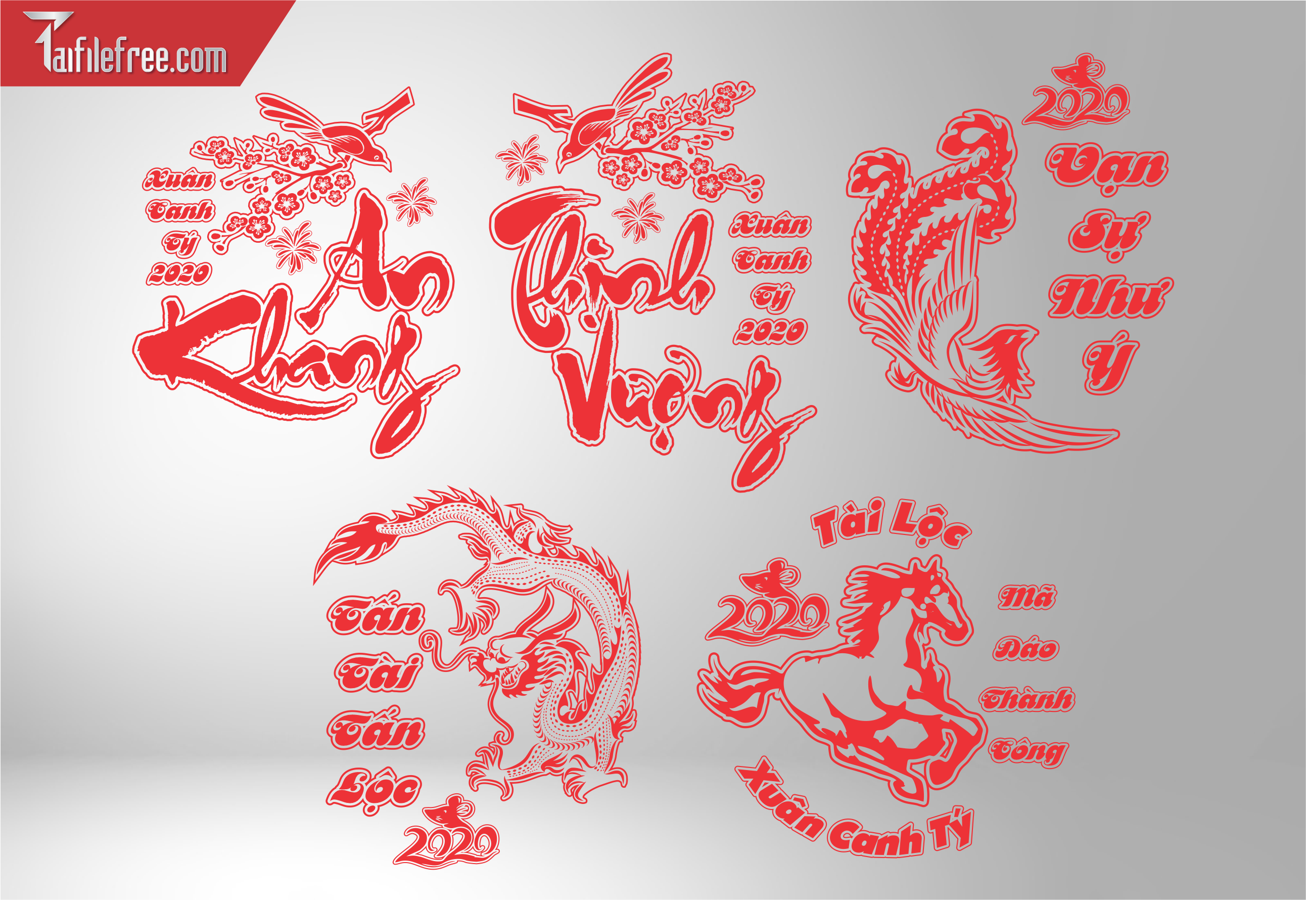 File khắc dưa hấu tết Vector KD24