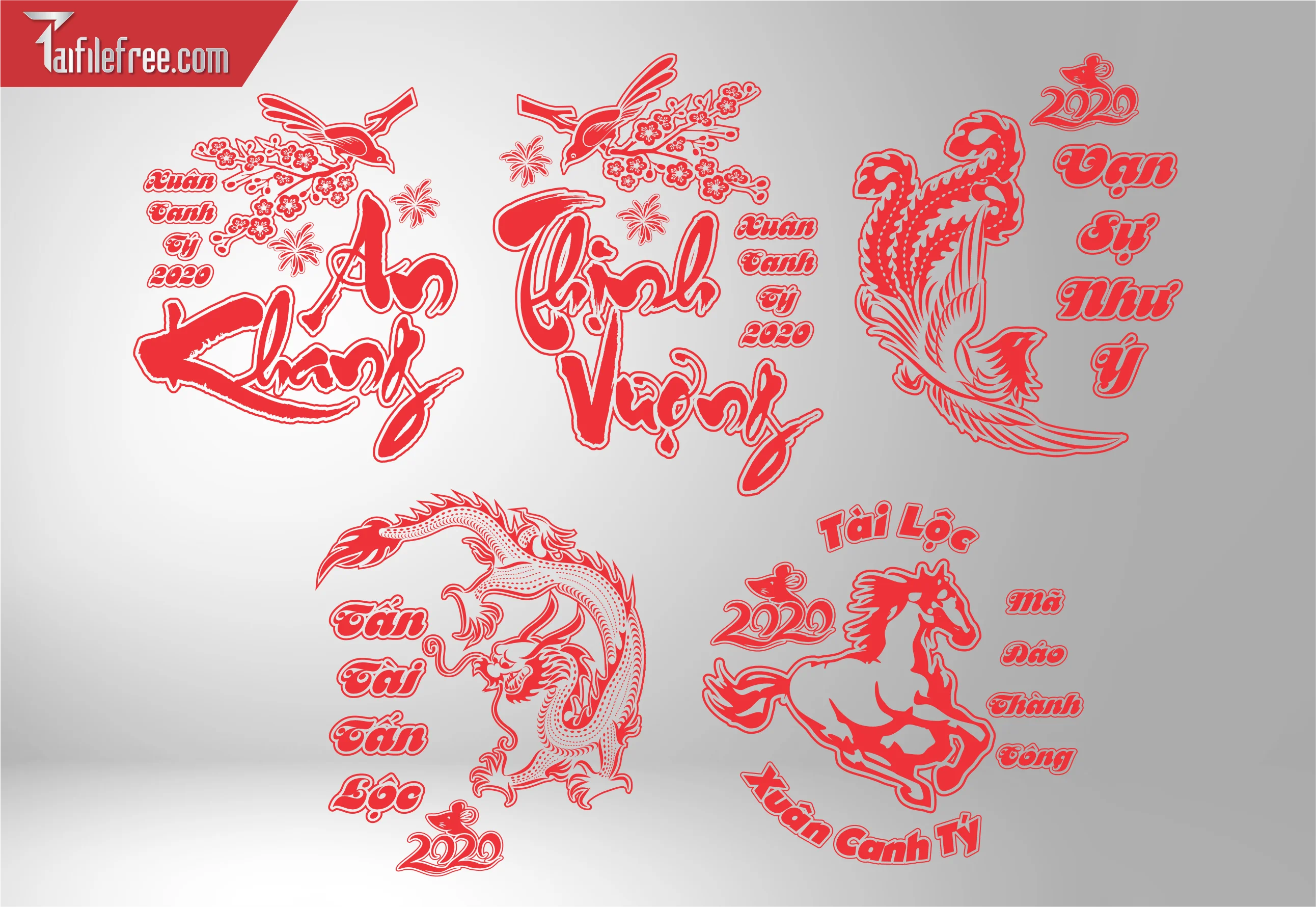 File khắc dưa hấu tết Vector KD24