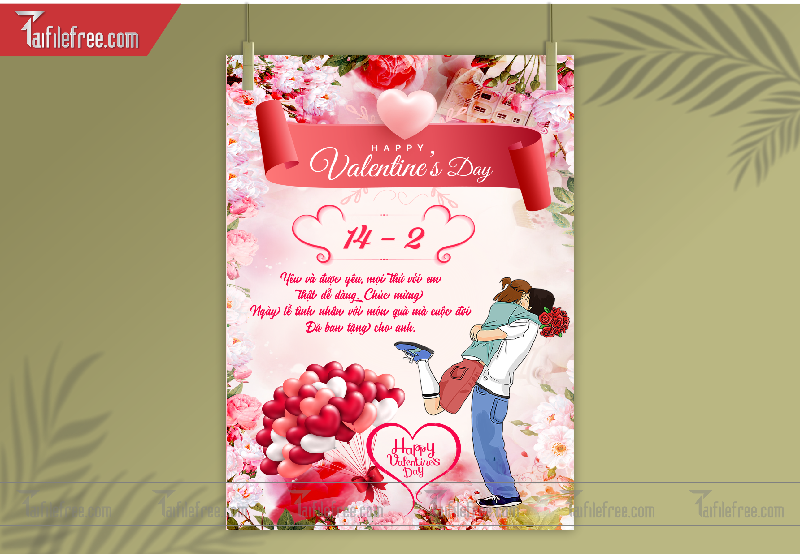 Mẫu Thiết Kế Banner Ngày Valentine 14-02_L01