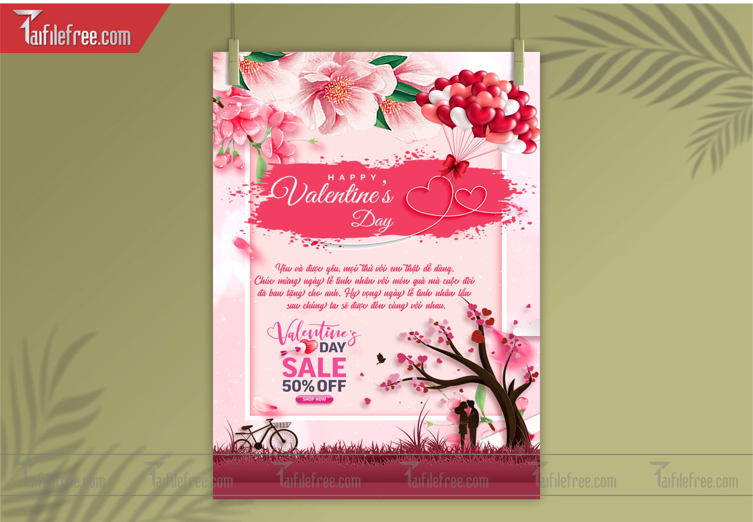 Mẫu Thiết Kế Banner Ngày Valentine 14-02_L03