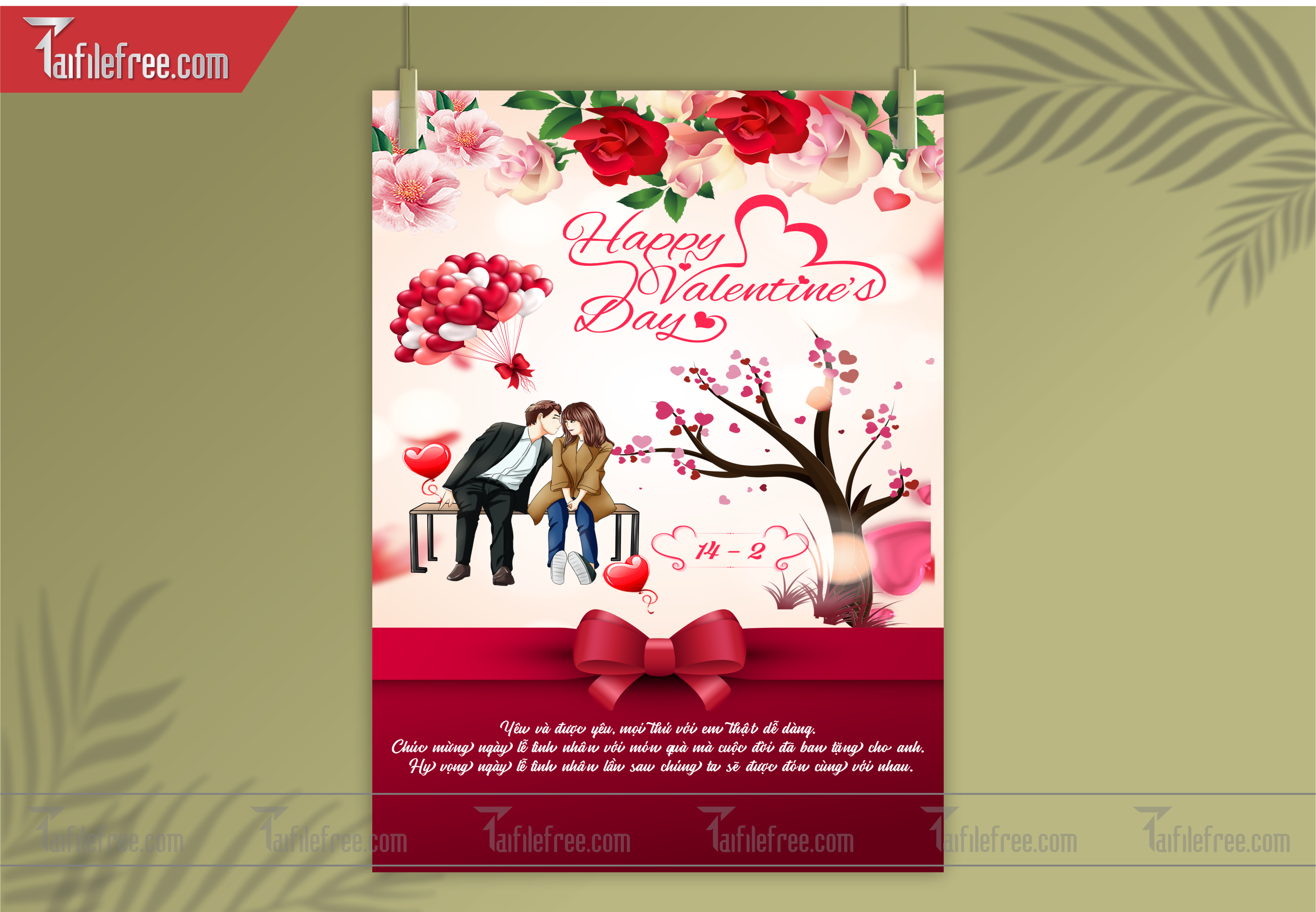 Mẫu Thiết Kế Banner Ngày Valentine 14-02_L04