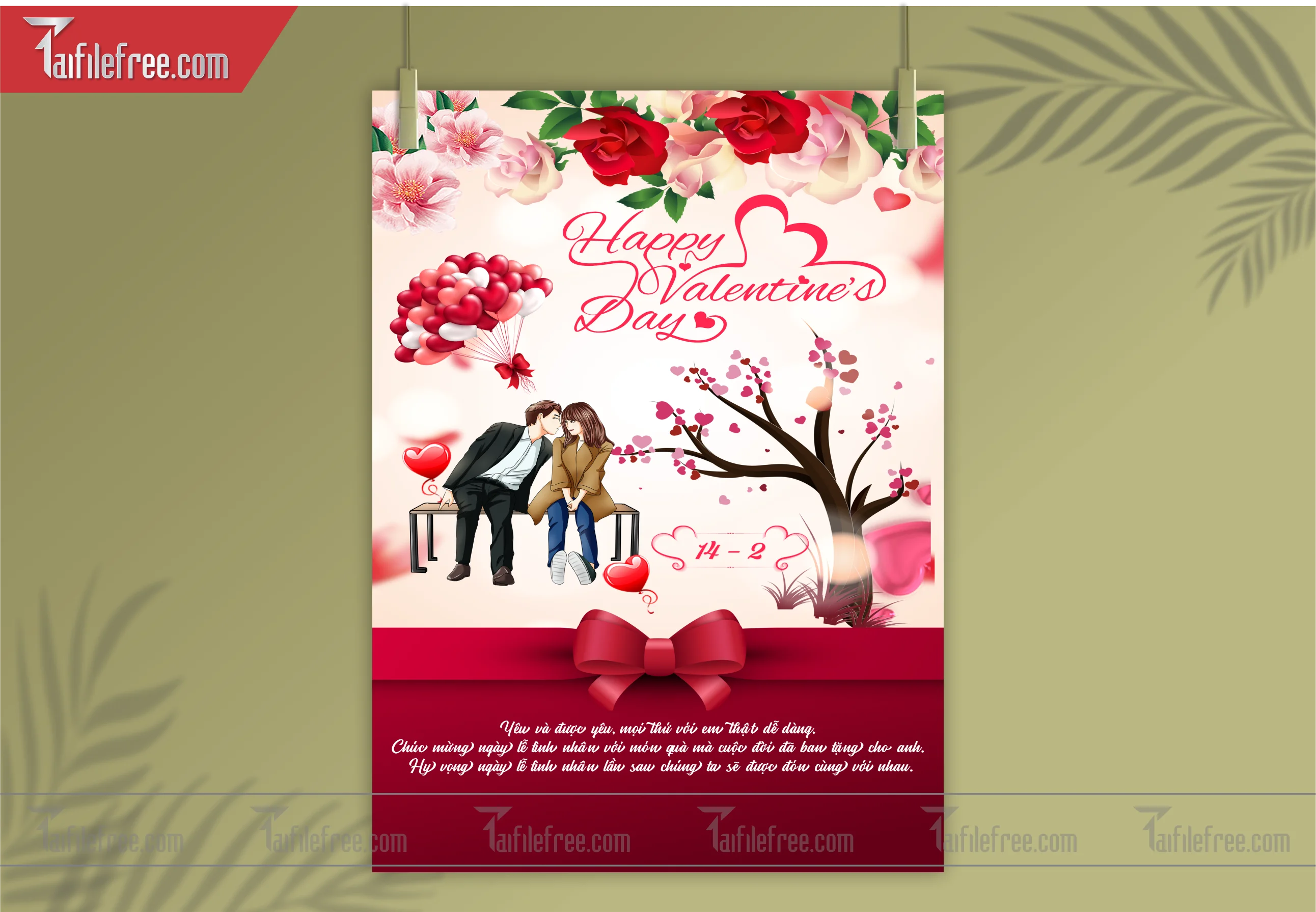 Mẫu Thiết Kế Banner Ngày Valentine 14-02_L04