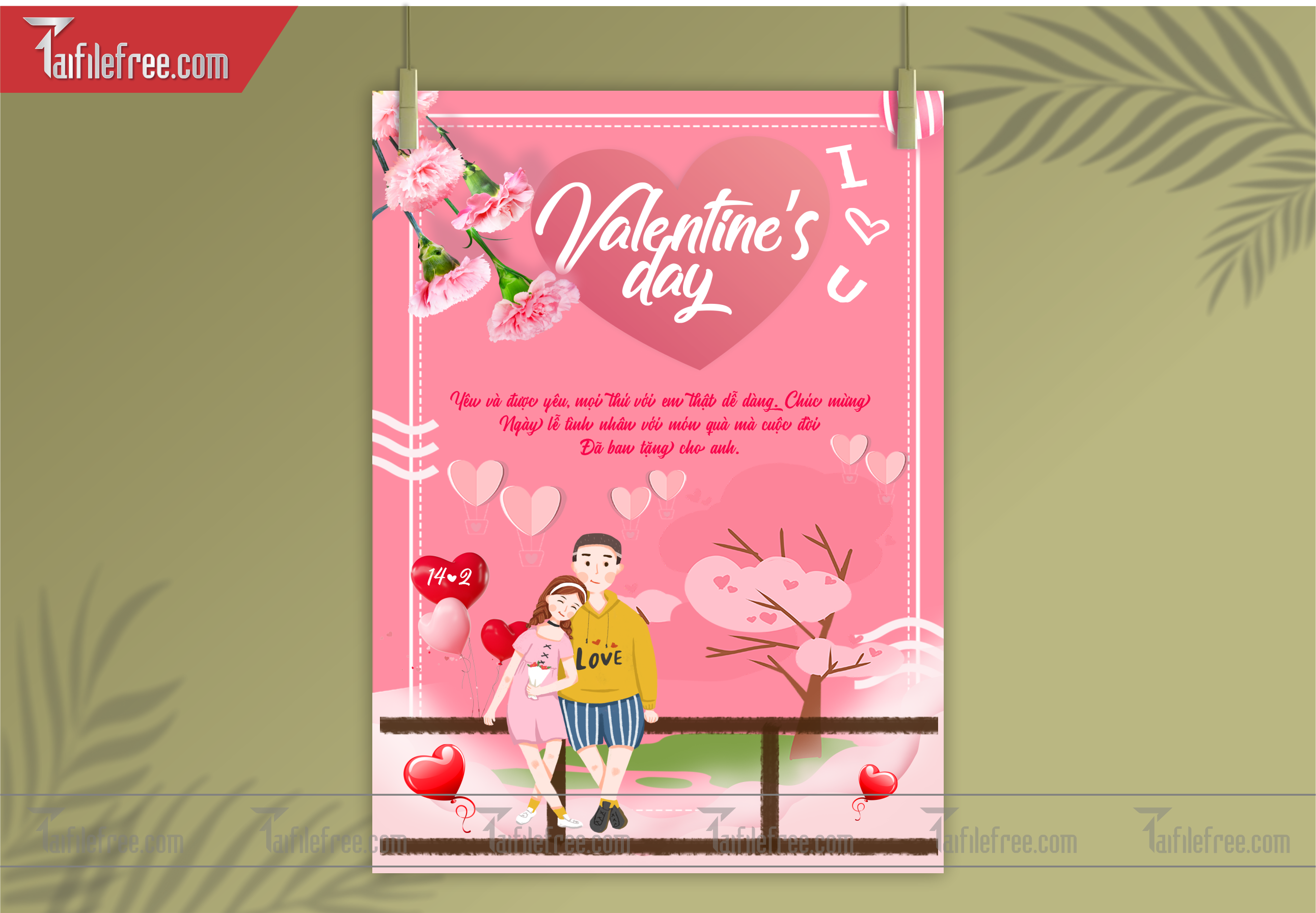 Mẫu Thiết Kế Banner Ngày Valentine 14-02_L06