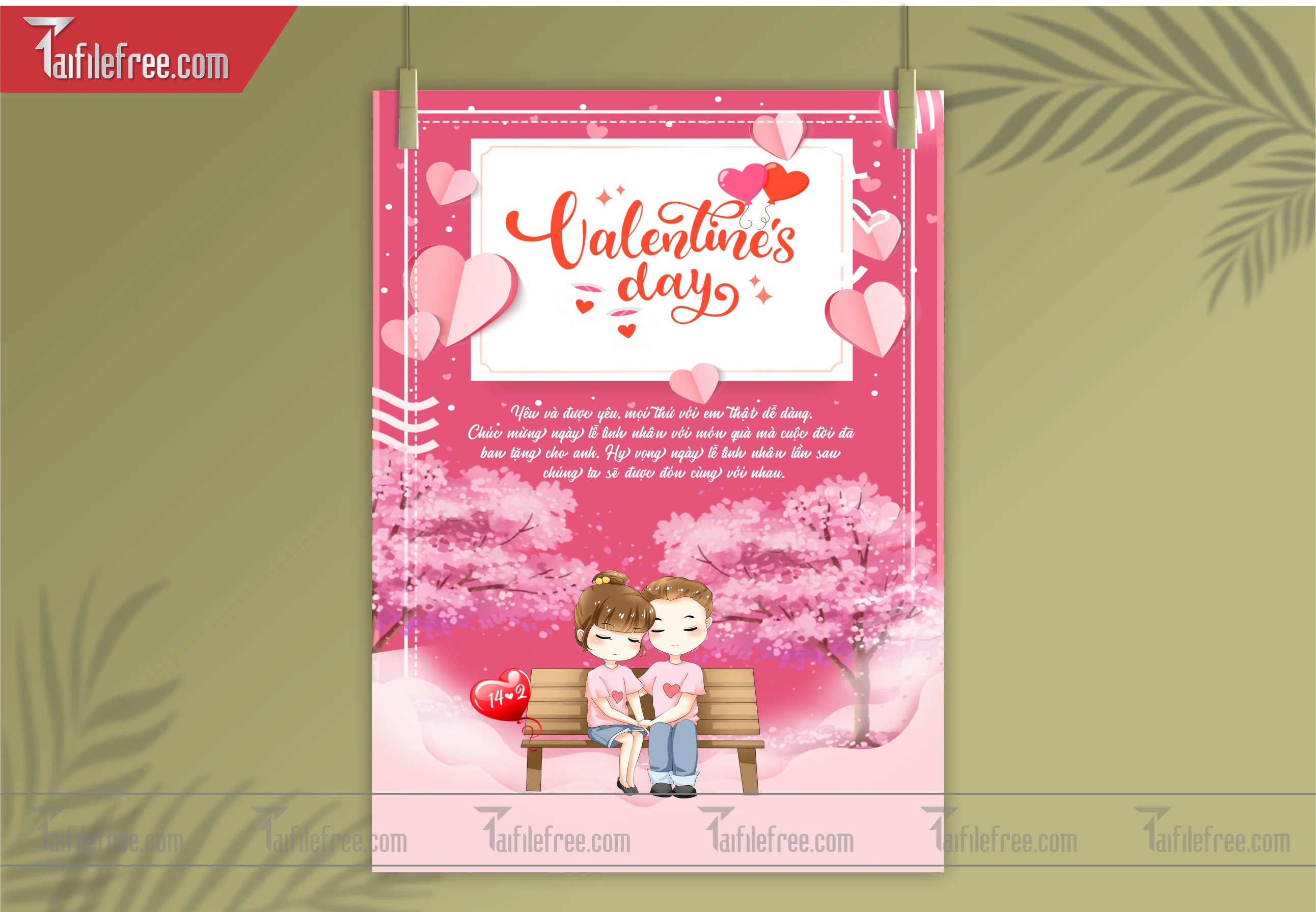 Mẫu Thiết Kế Banner Ngày Valentine 14-02_L07
