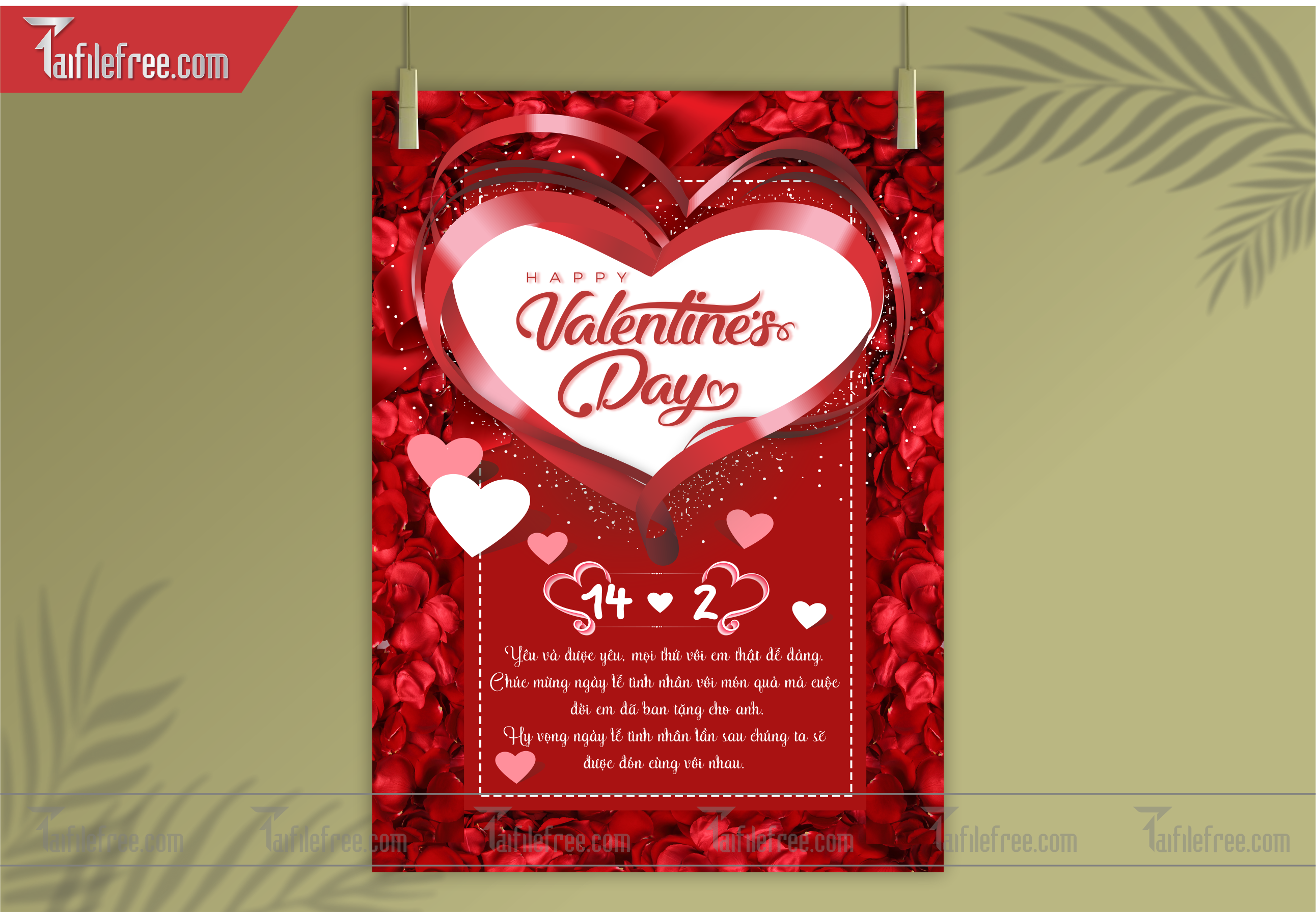 Mẫu Thiết Kế Banner Ngày Valentine 14-02_L09